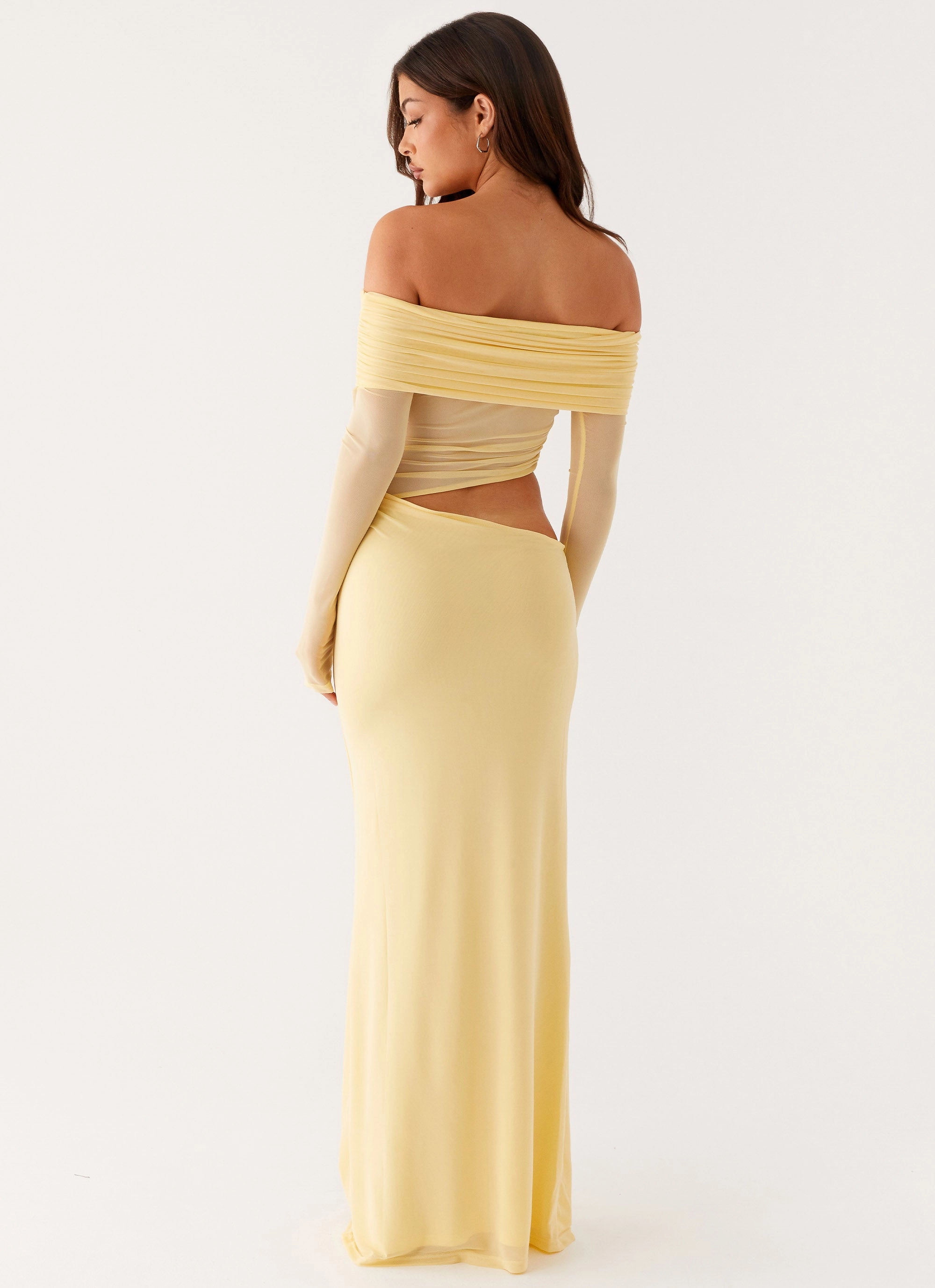 Emery Maxi Dress - Yellow Soft Cut