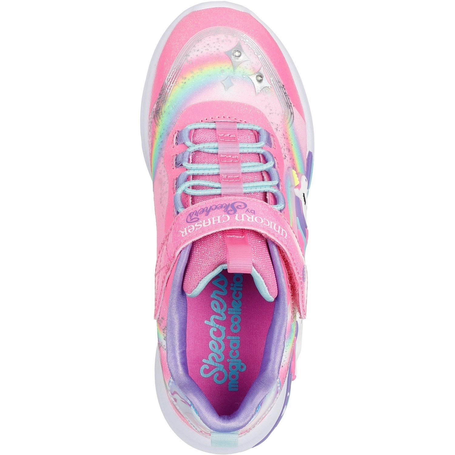 Abrasion resistant Skechers Pink Unicorn Chaser