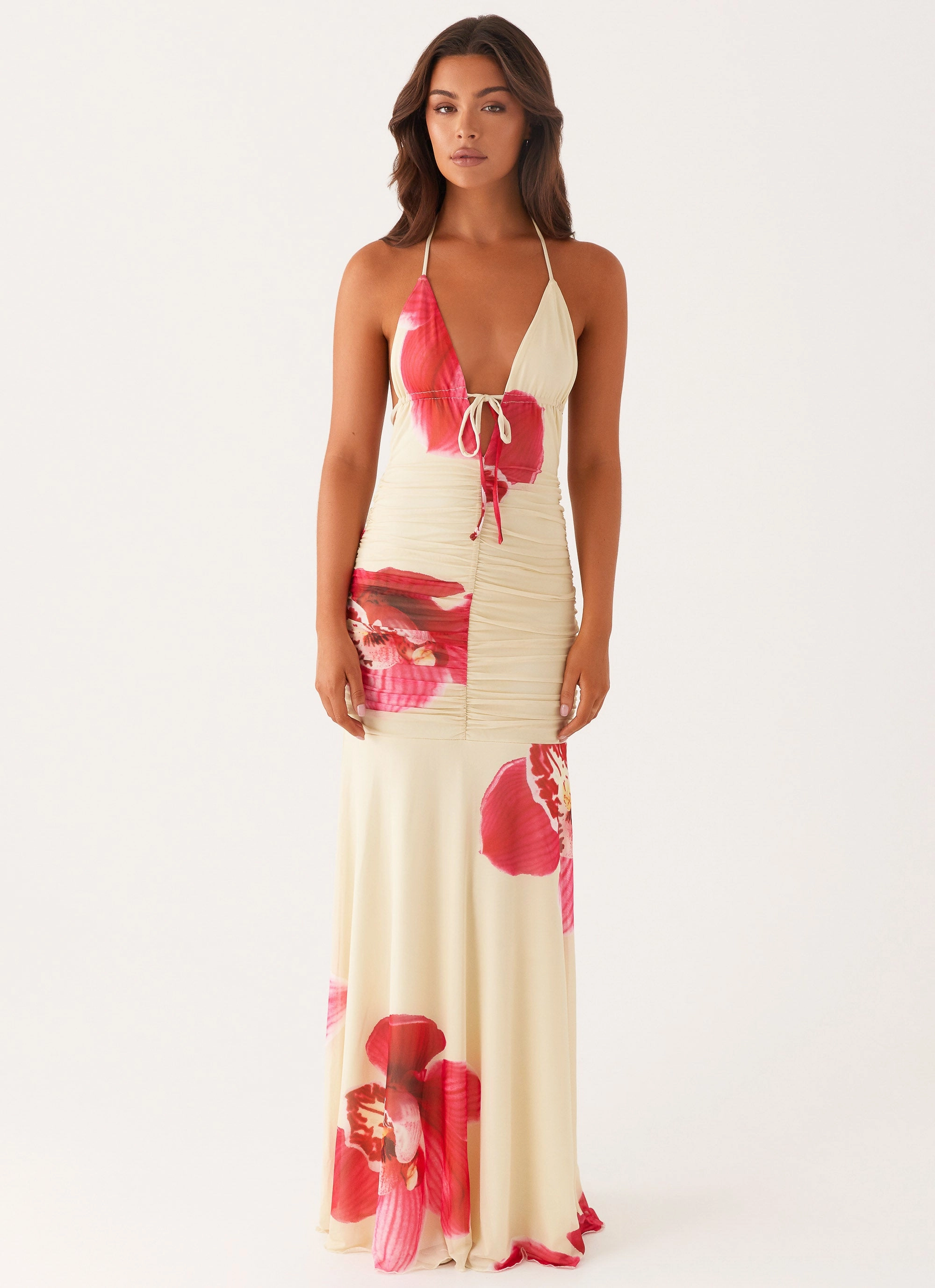 Hollywood Maxi Dress - Orchid Yellow Urban Style Light Elegance