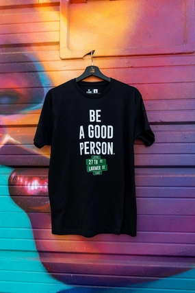 Unisex style EasyCare Fabric Homage T-Shirt - Black