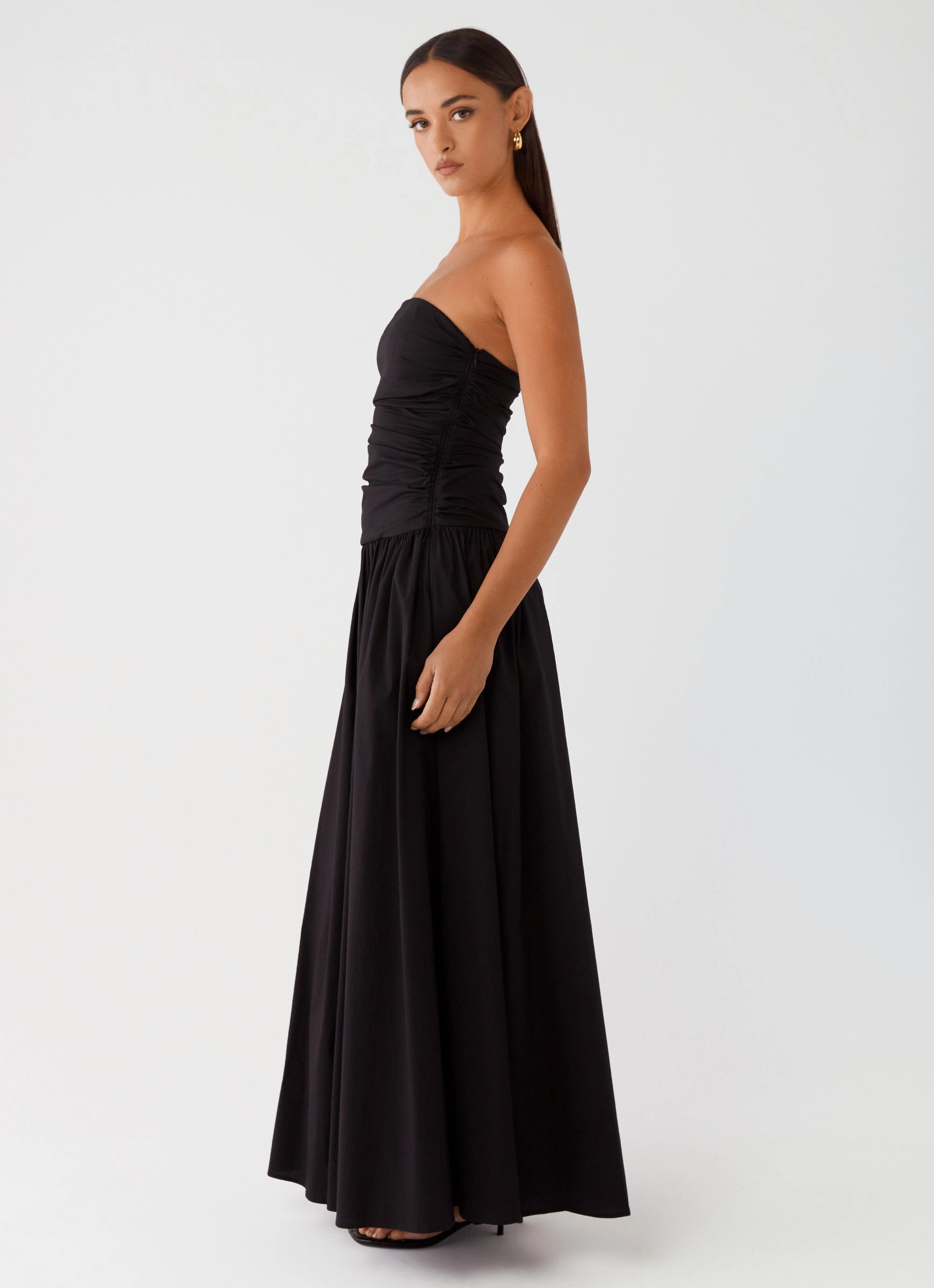 Smart touch Easy Pick Carmel Maxi Dress - Black