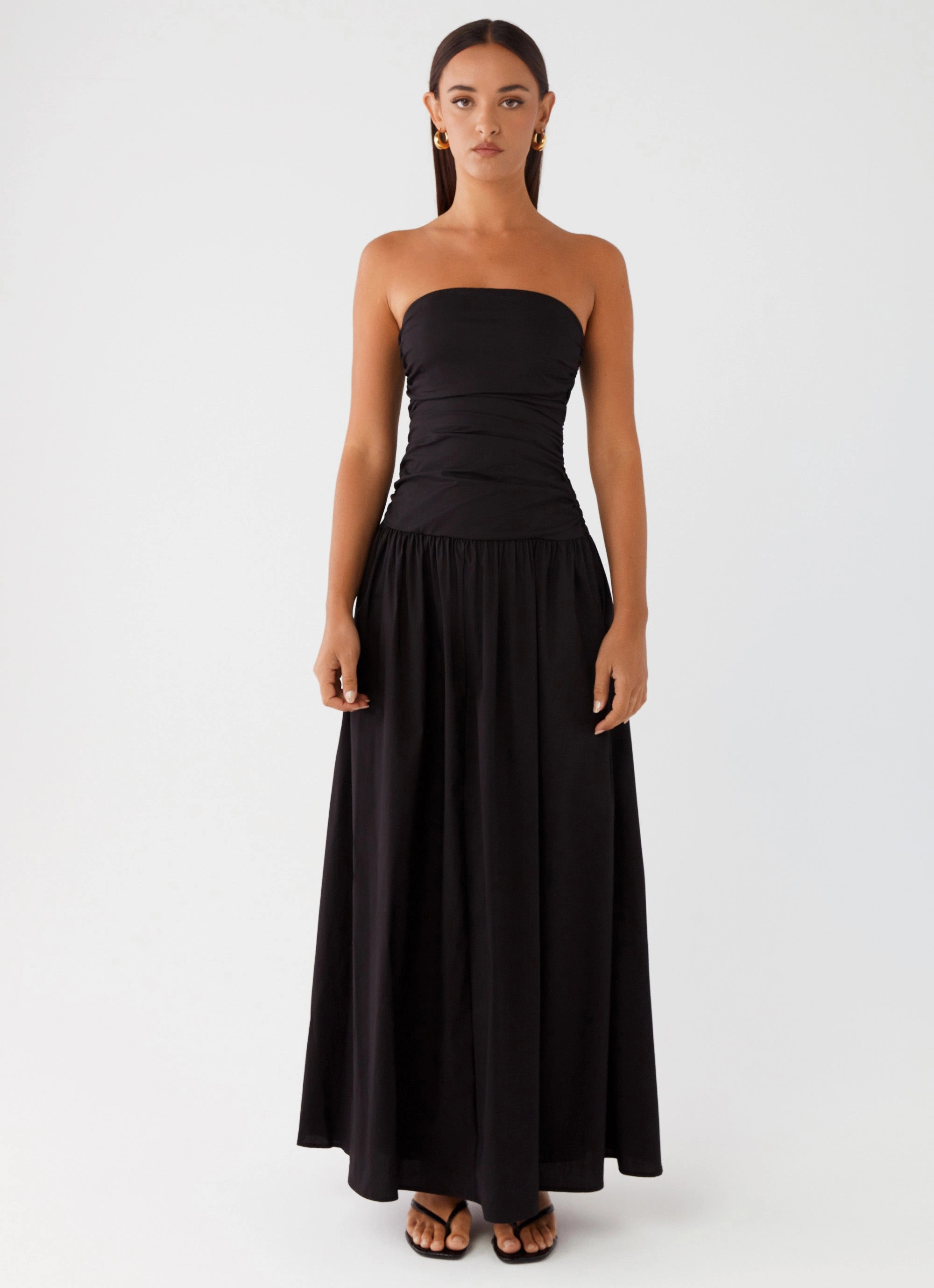 Carmel Maxi Dress - Black Sophisticated Touch