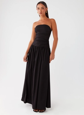 Carmel Maxi Dress - Black Bridal-Shower