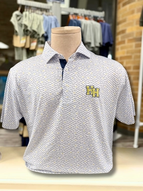 Horn Legend Polo, navy/gold Oklahomas, Stacked Hs weekday wear