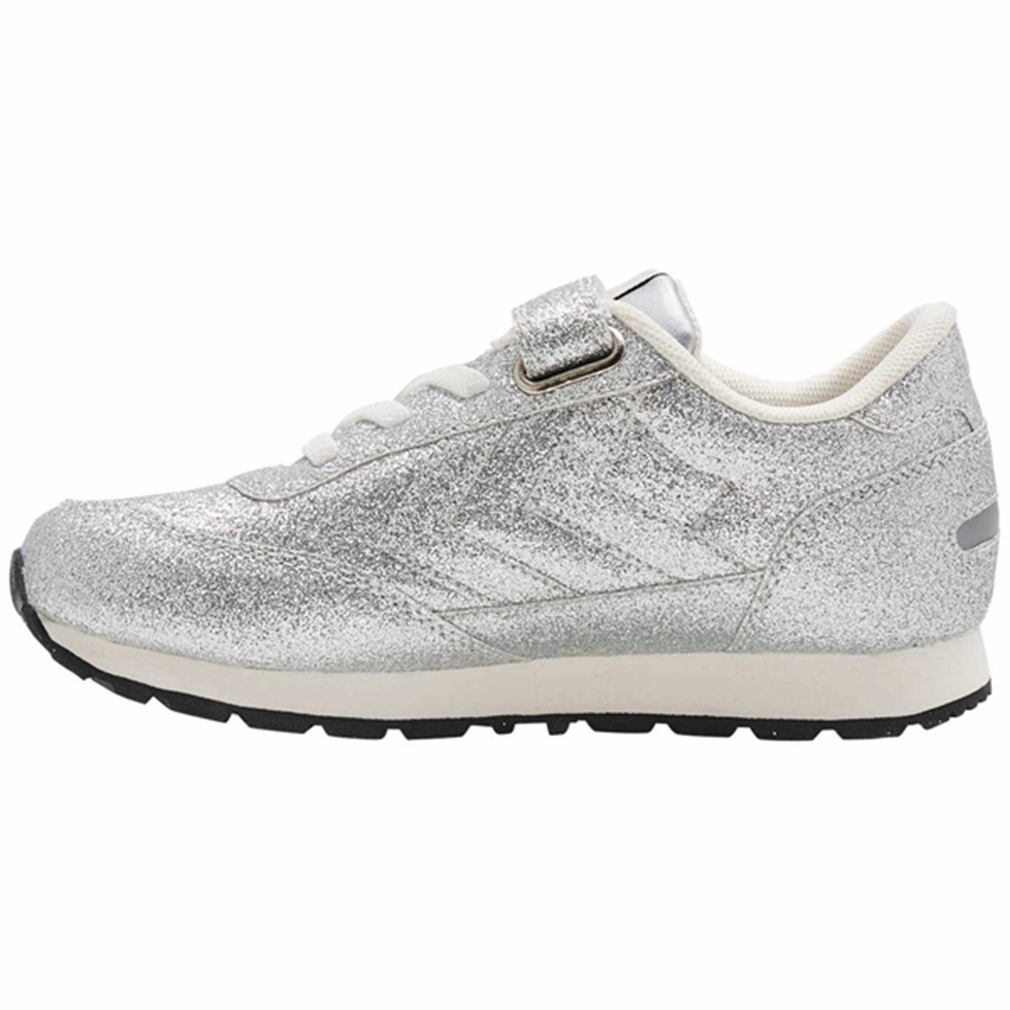 Hummel Reflex Glitter Sneakers Silver Elastic Lacing Performance Walk