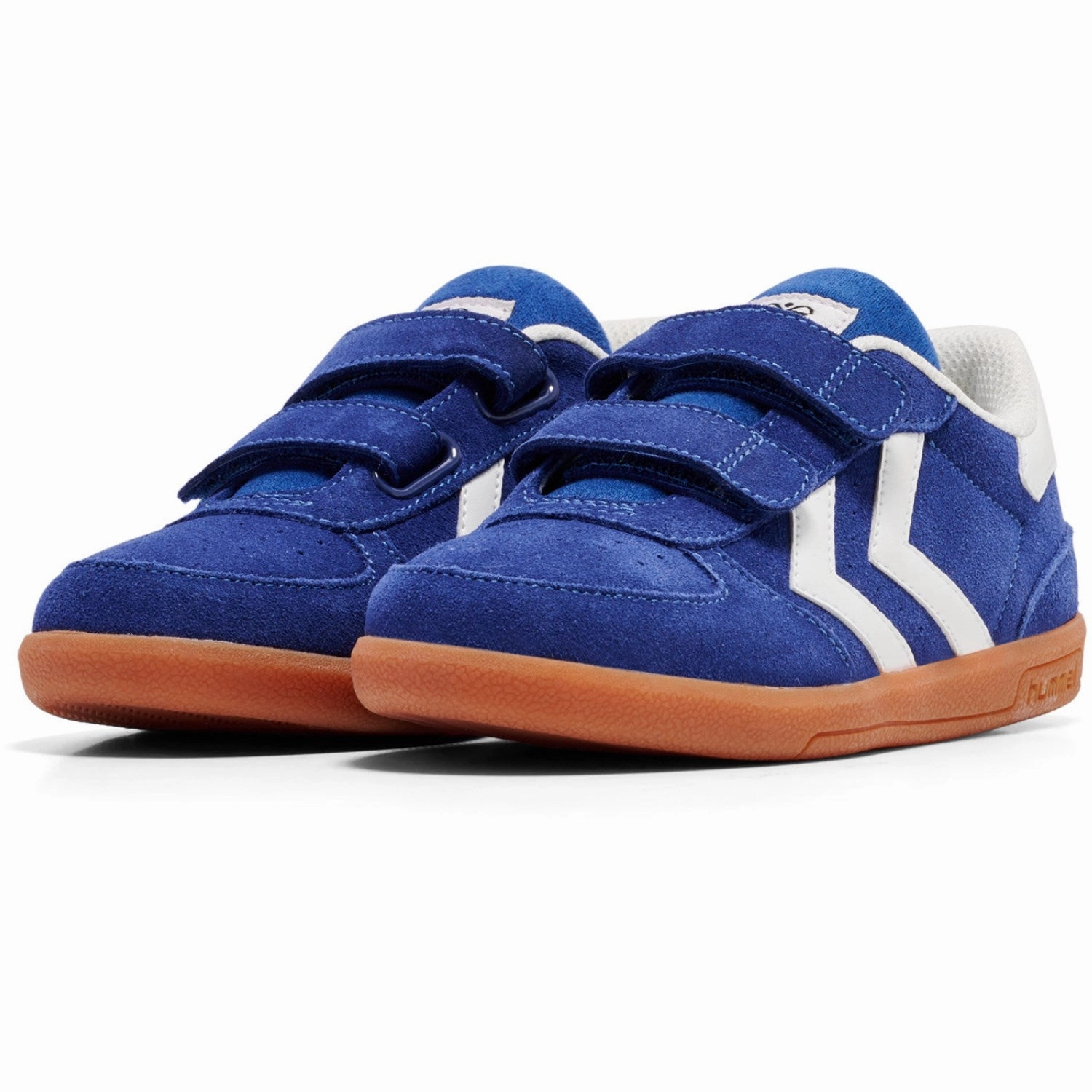 Hummel True Navy Victory Suede Ii Low Sneakers Collapsible Heel Design