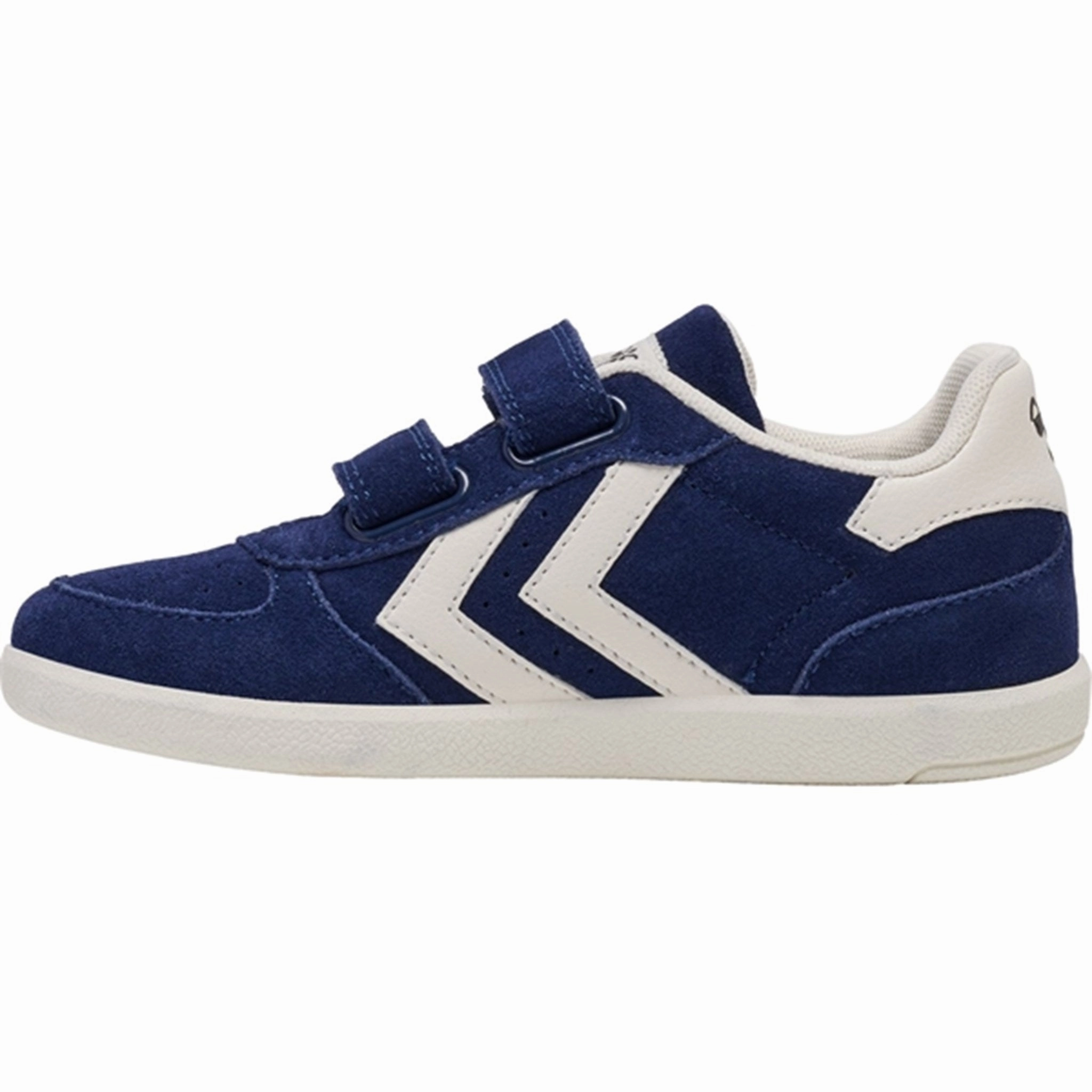 Orthopedic Support Tear Resistant Upper Hummel Victory Suede II Sneakers Navy Peony