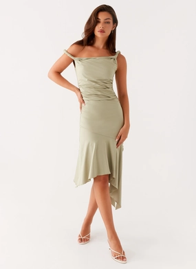 plus-size Huntah Midi Dress - Sage
