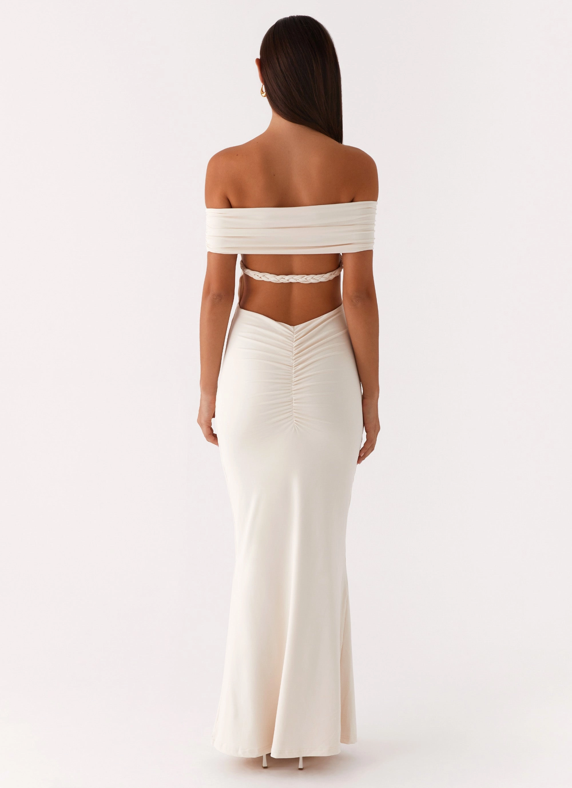 Shade Glow FlexibleClosure Illusion Maxi Dress - Ivory