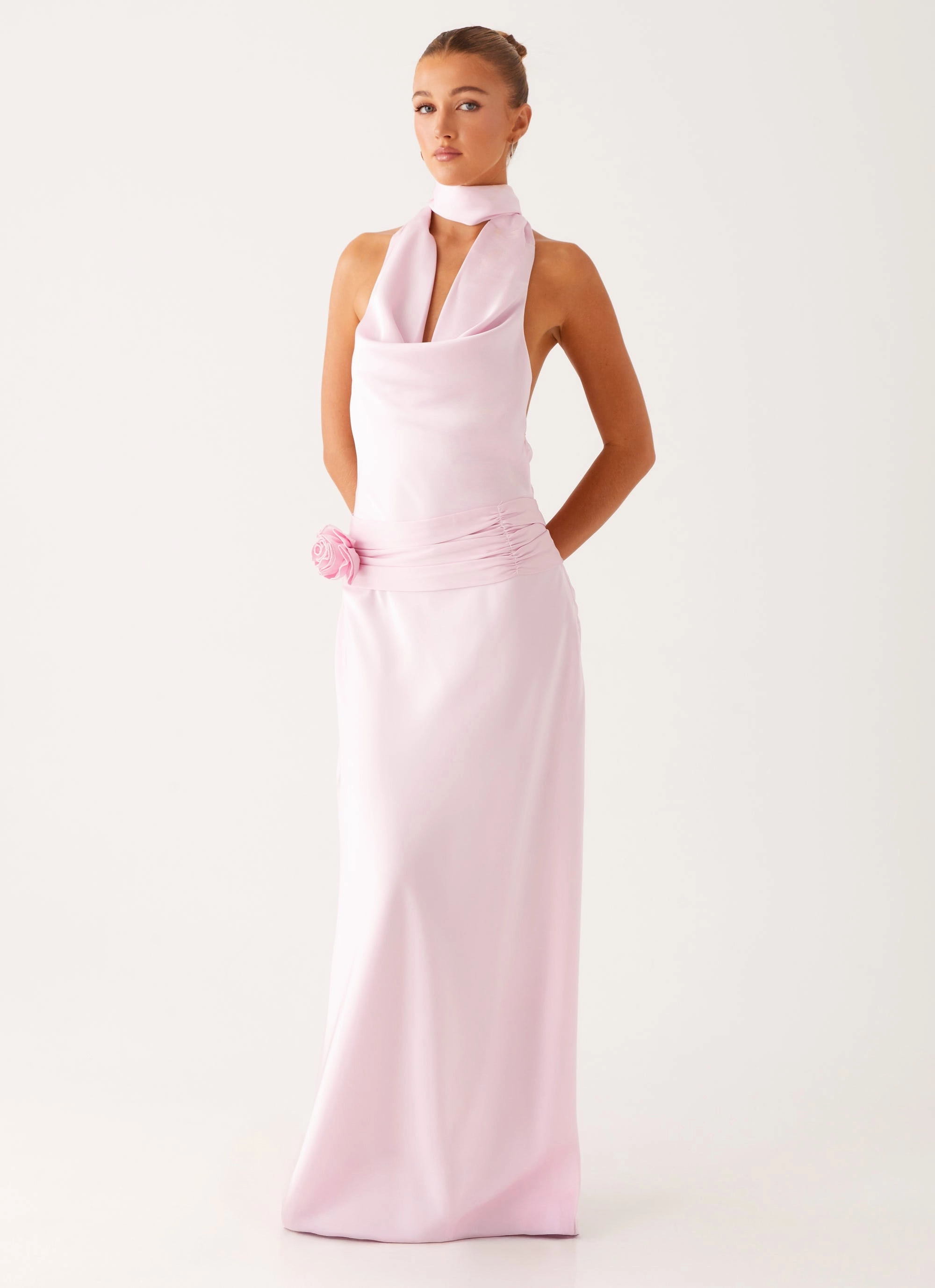 countryside Natural Tones Imani Maxi Dress - Pink