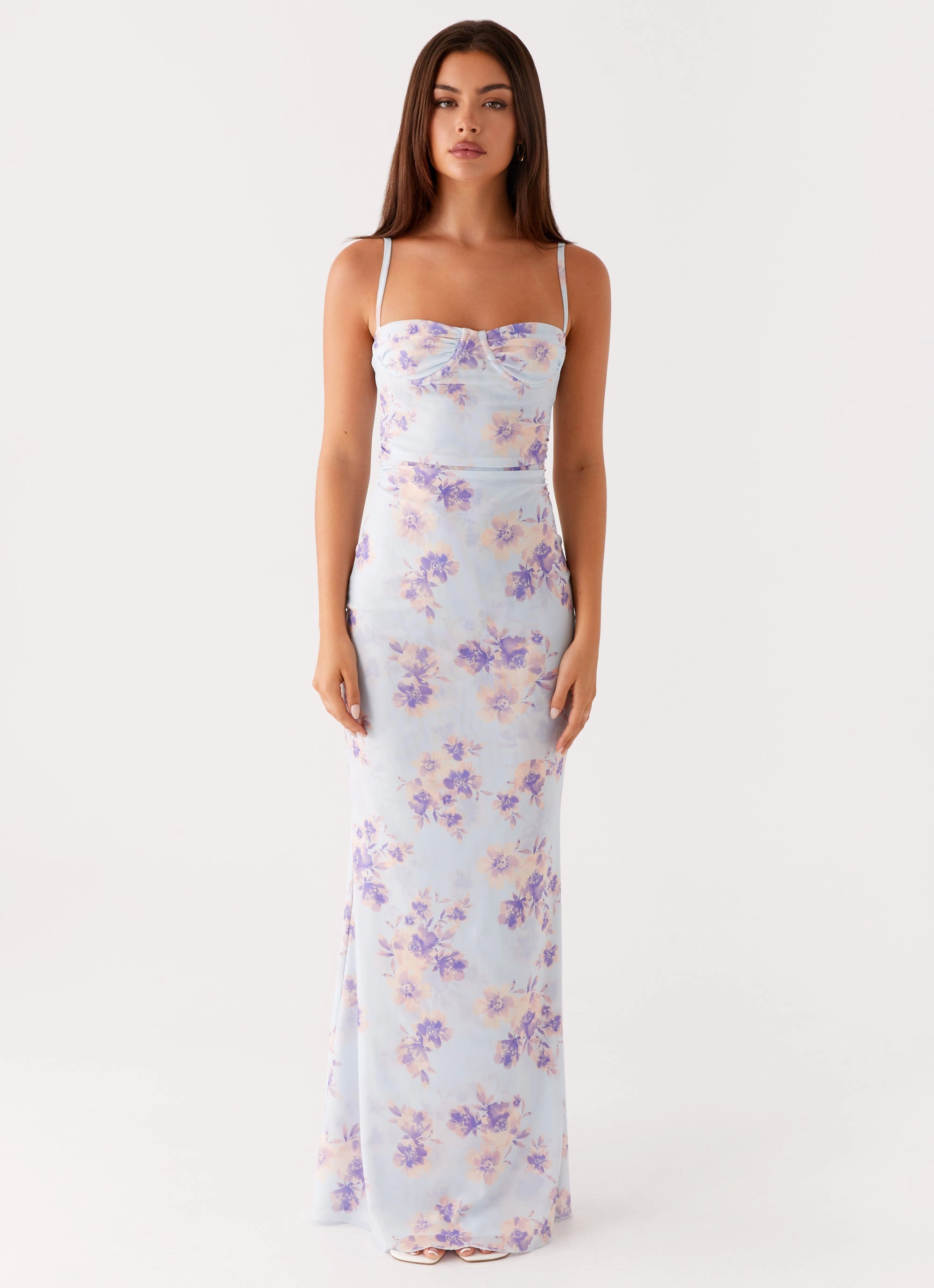 Vibrant Waist Fit Stylish Feel Impress Maxi Dress - Print