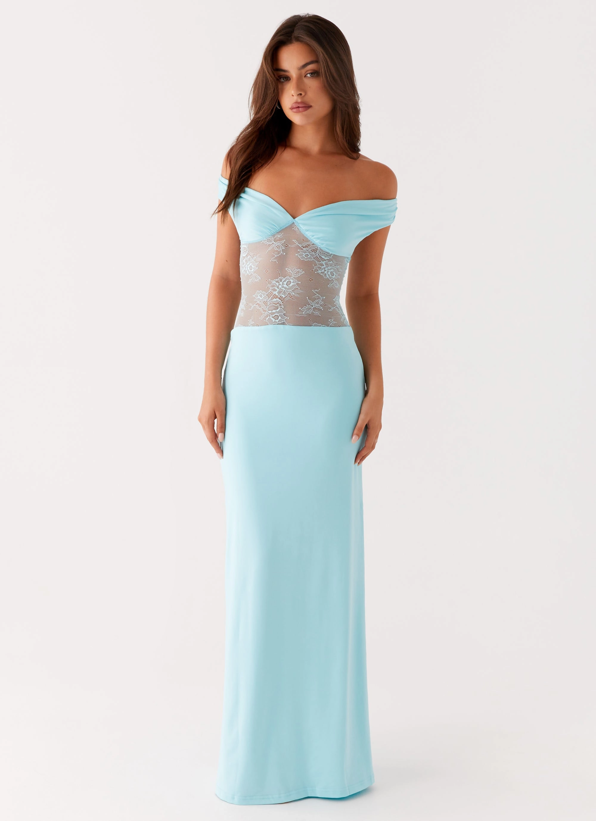 Infatuation Lace Maxi Dress - Turquoise Tailored Comfort Festival-Ready