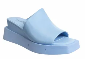 Infinity Sandal In Light Blue PU Sole Smooth Surface