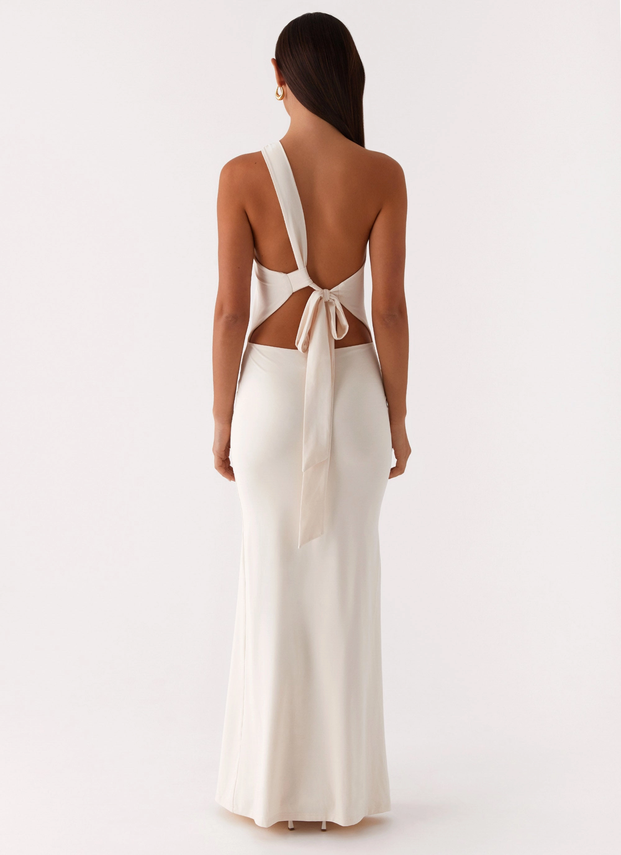 Bold-Color Infinity Maxi Dress - Ivory