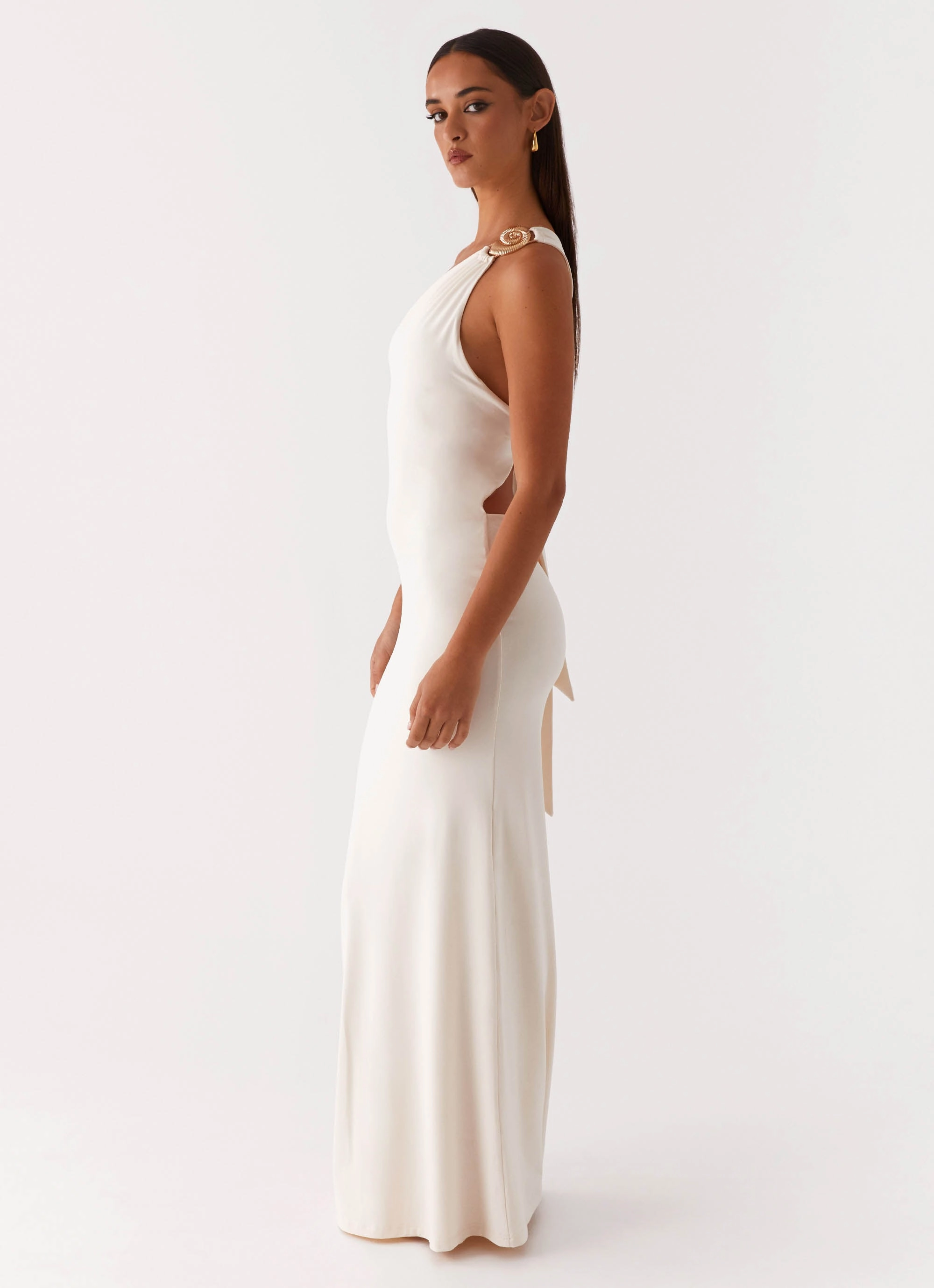 Infinity Maxi Dress - Ivory Easy Mood Minimal Aesthetic