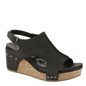 Vacation Mode Isabella Women's Wedge Sandal In Black