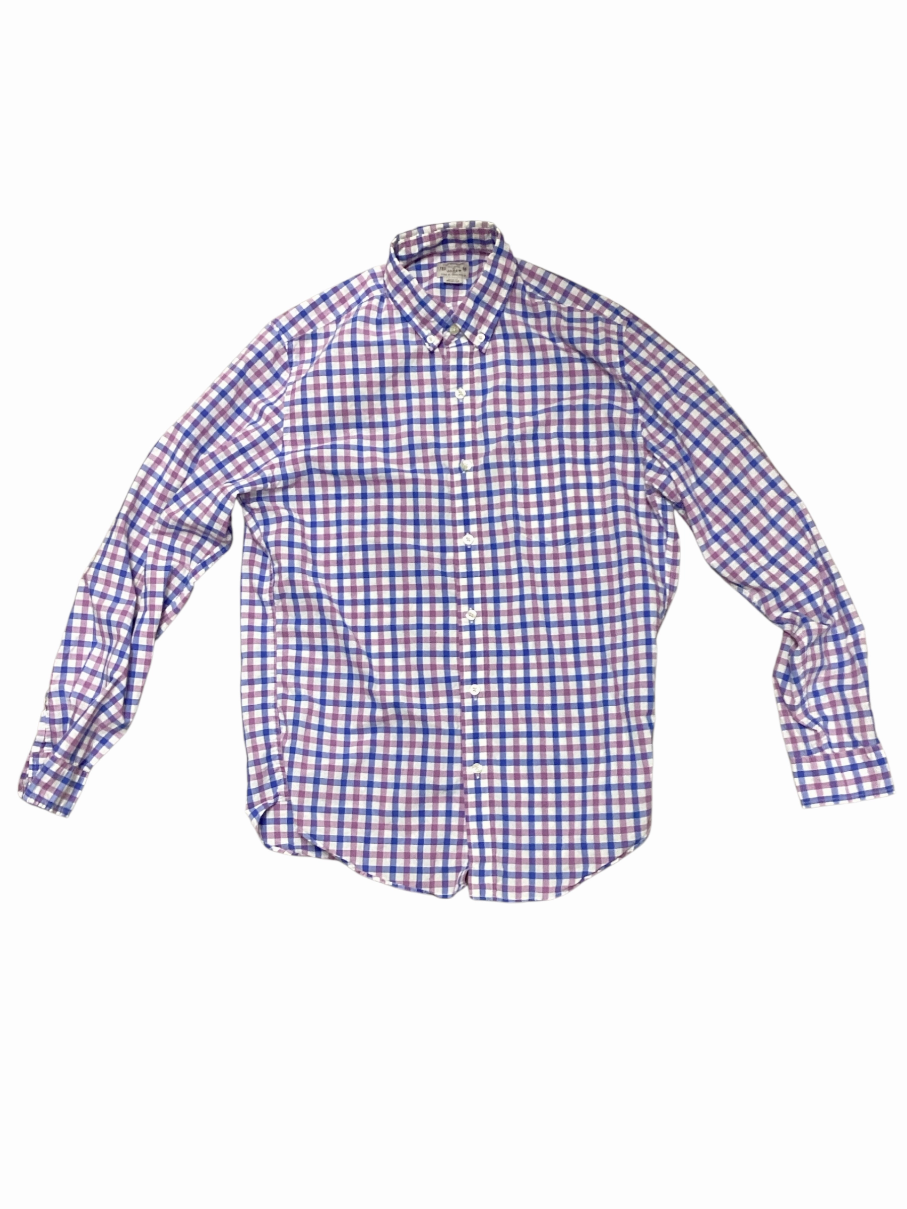 J Crew Men??s Shirt Plaid M Button front Friends Meetup