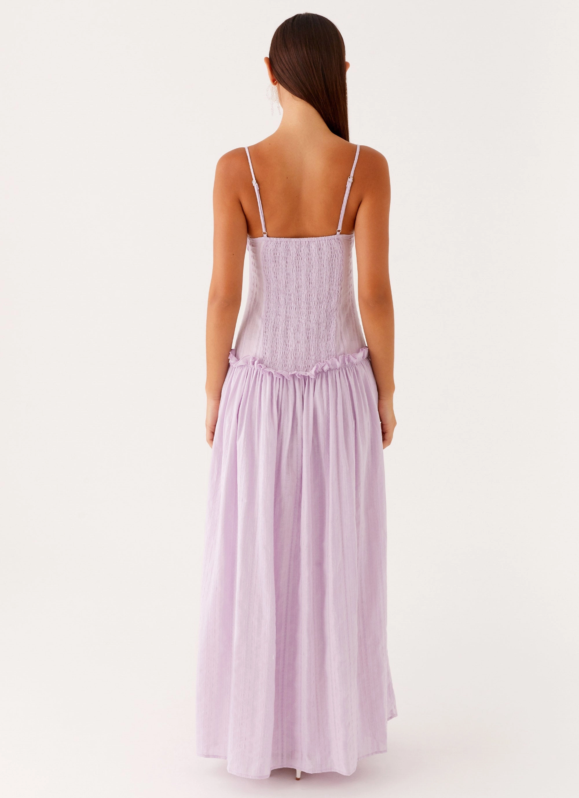 Casual day-to-night piece Jacinda Drop Waist Maxi Dress - Lavender