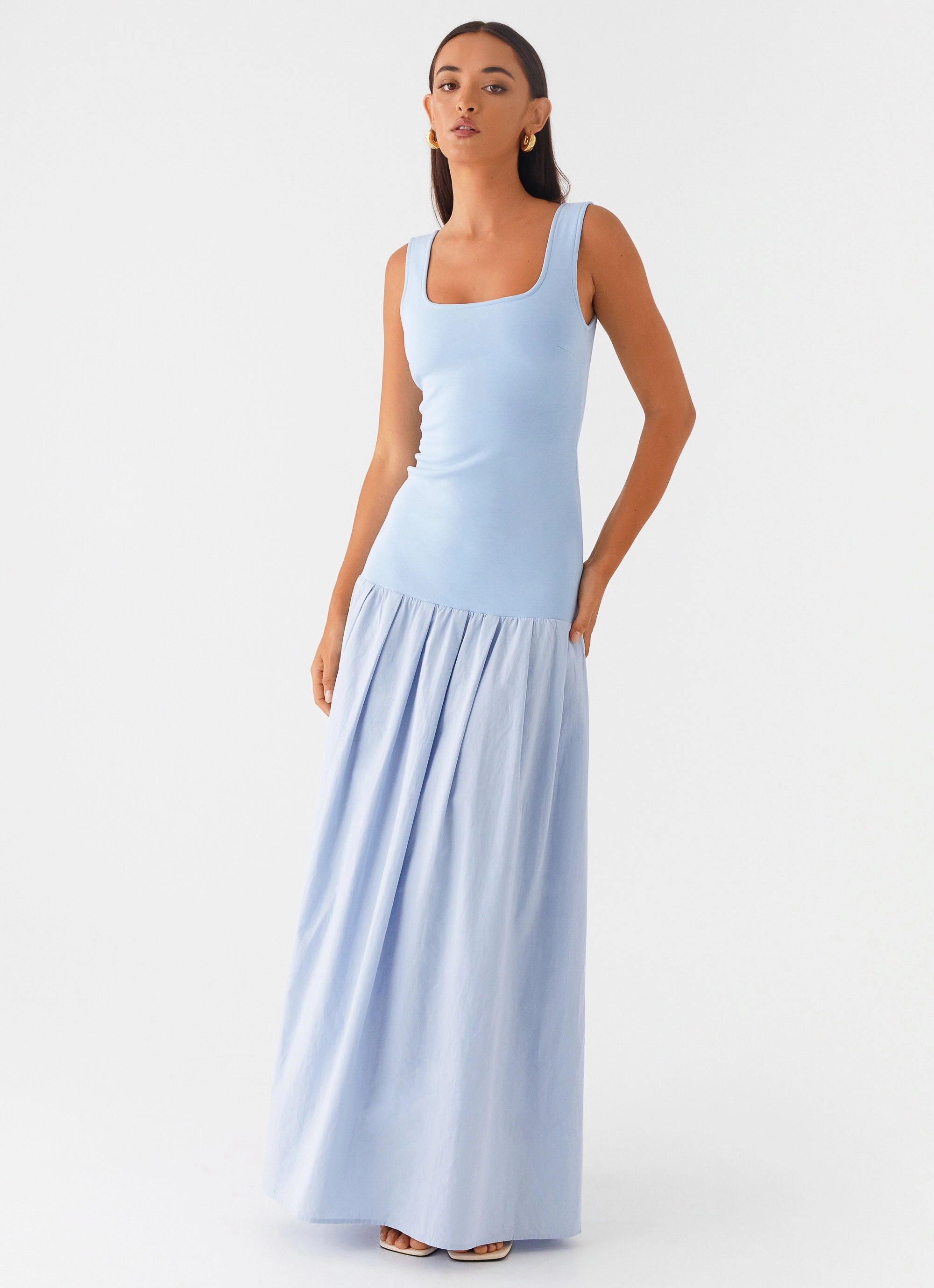 Jaxon Maxi Dress - Blue Classic Vibe