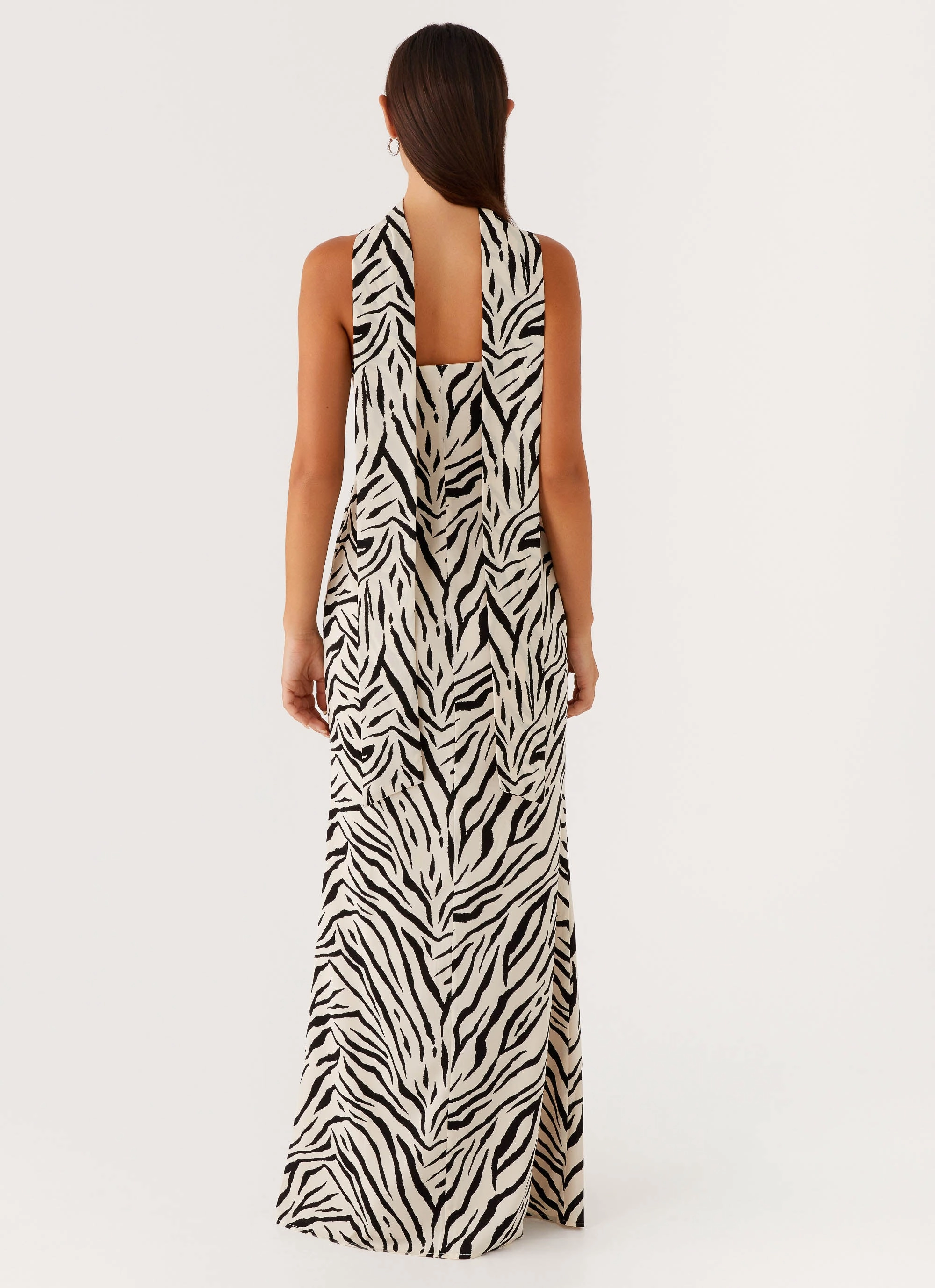 Jigsaw Strapless Maxi Dress - Zebra SoftTouchTexture