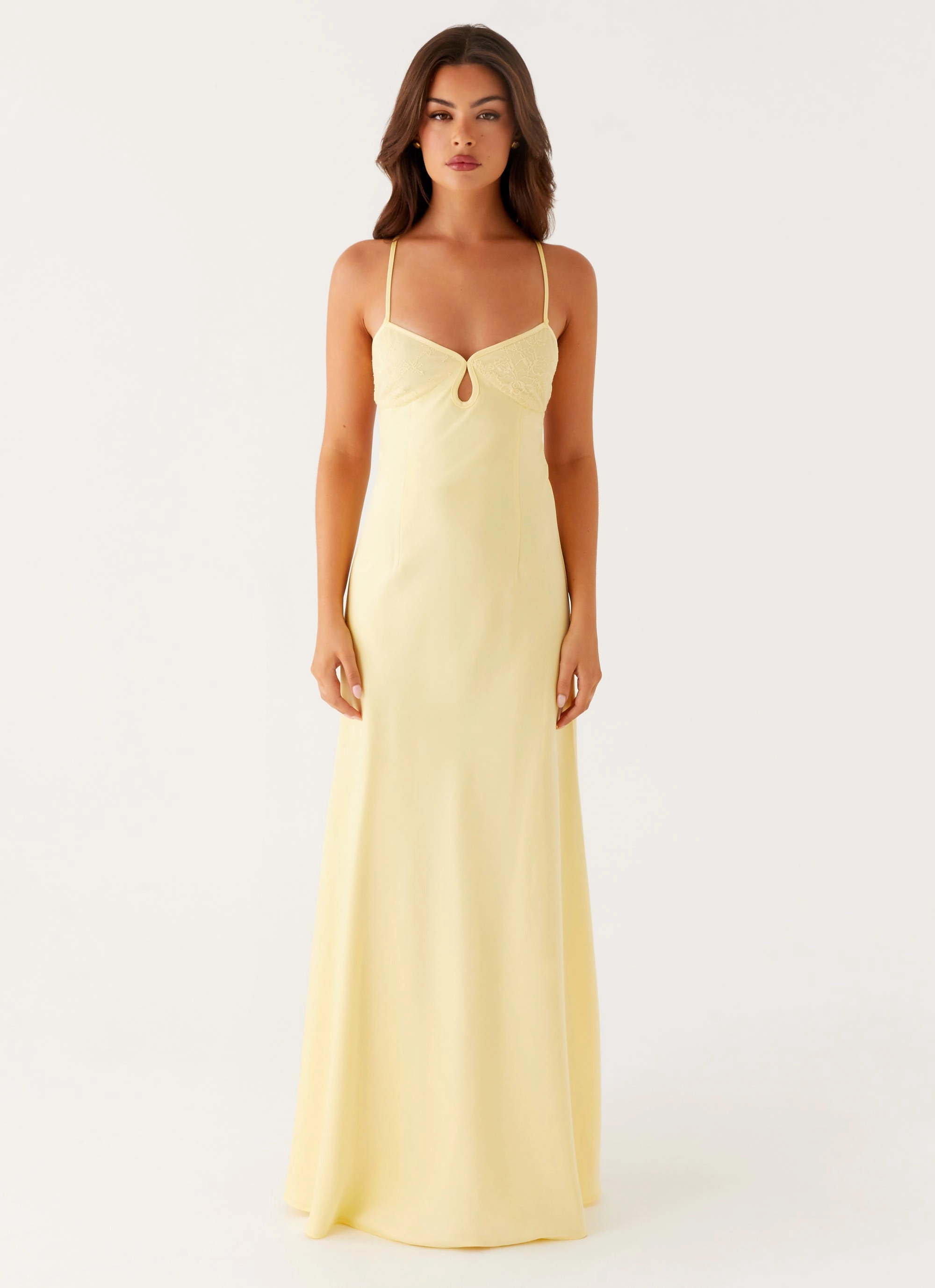 Joanie Maxi Dress - Yellow custom-fit