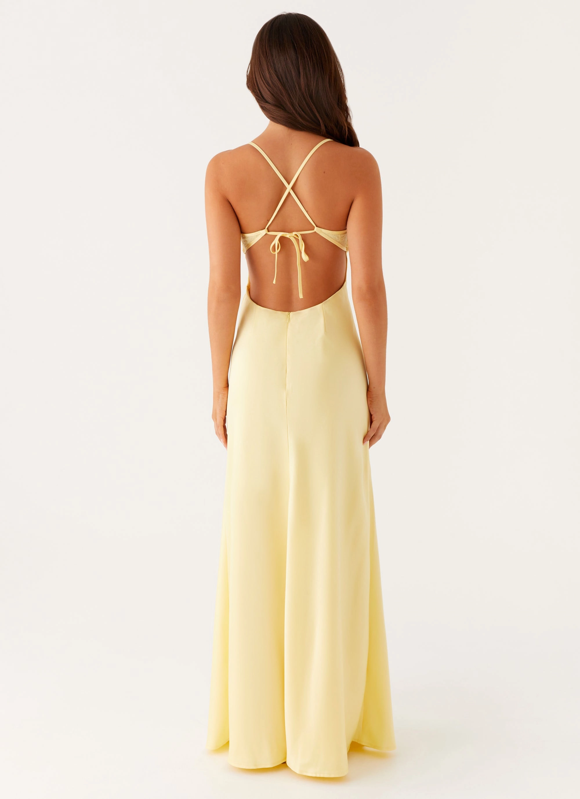 Joanie Maxi Dress - Yellow Chill Comfort Chain-Detail