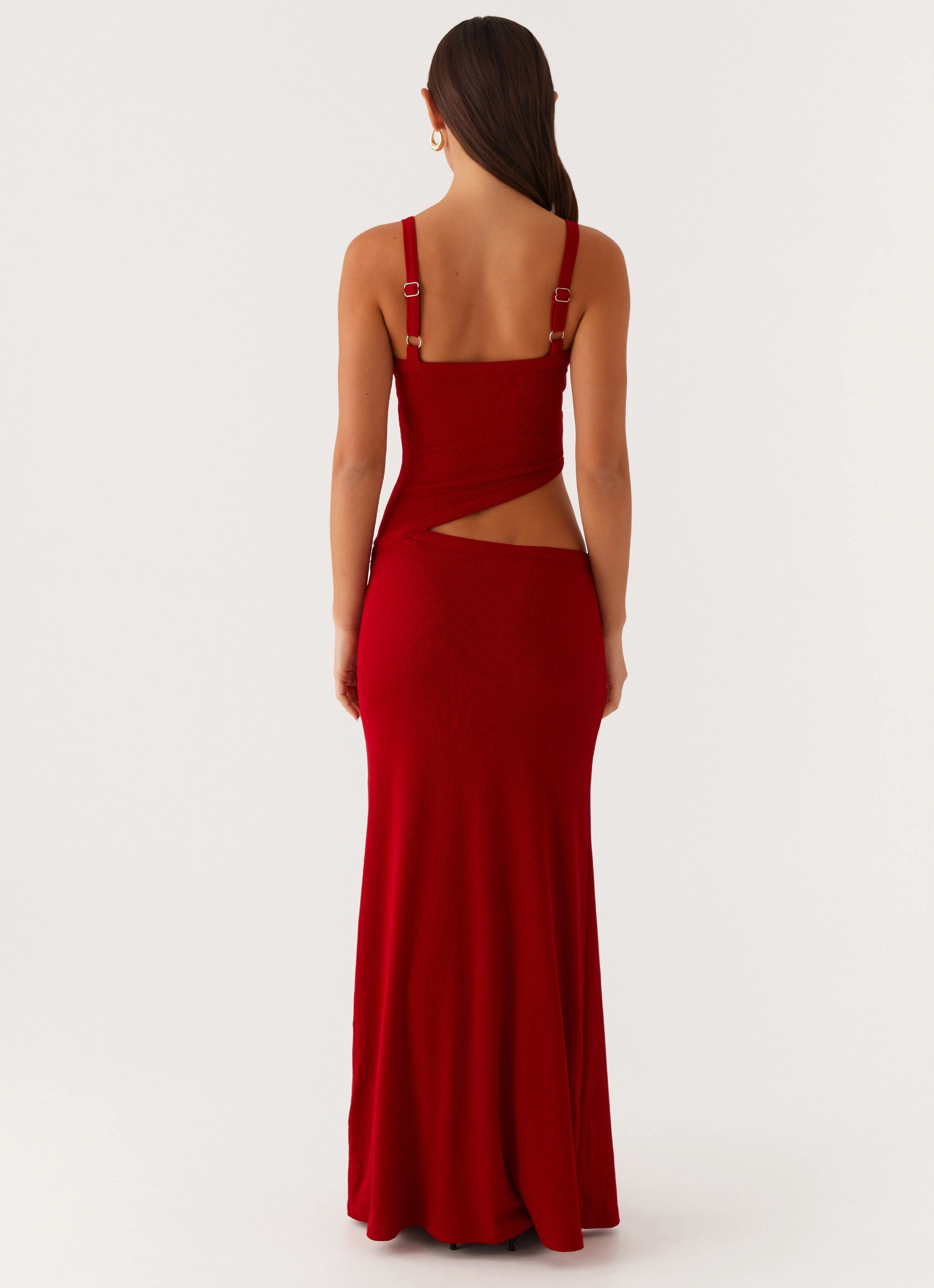 Figure-Skimming Lightweight-Structure Jocelyn Maxi Dress - Red