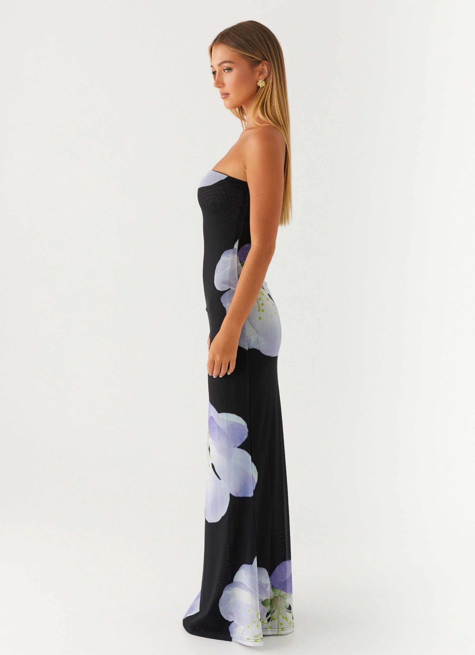 Jorja Maxi Dress - Flower Print Evening Ready Light Elegance