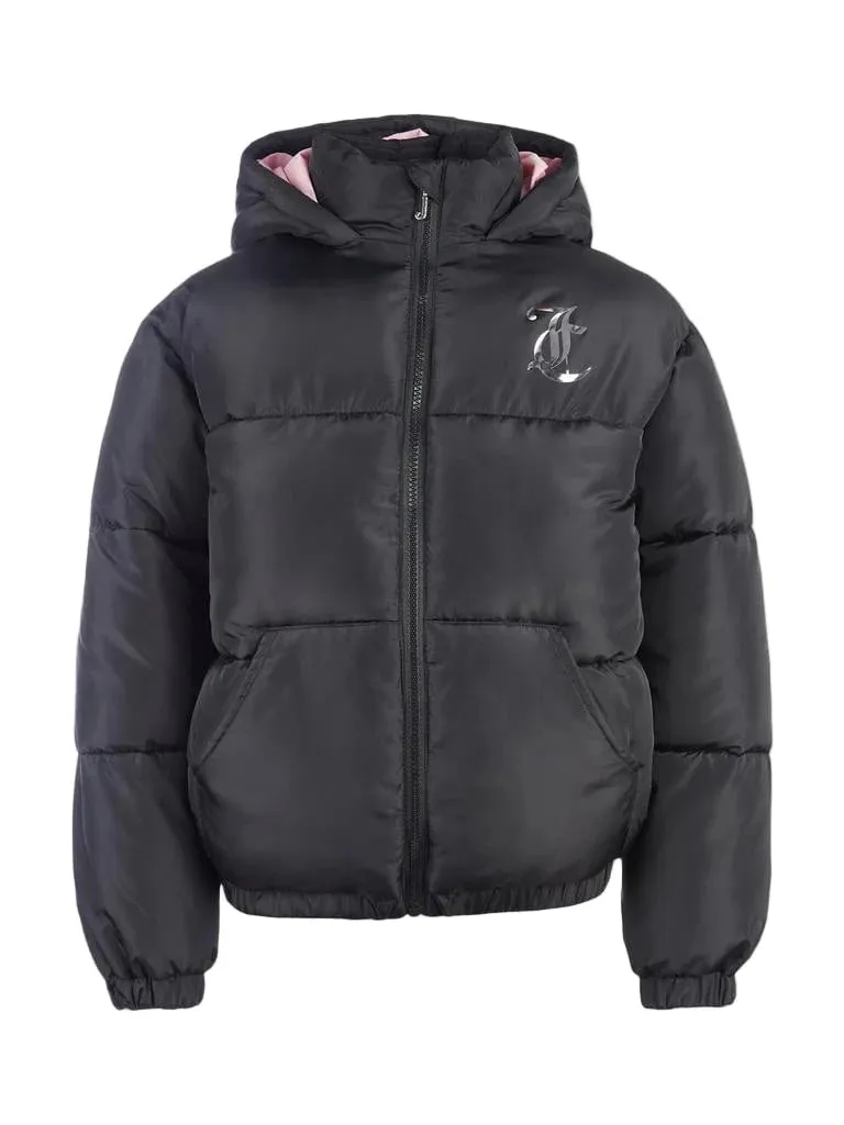 Adjustable Hem System Courage Juicy Couture Foiled Puffer Jacket Junior