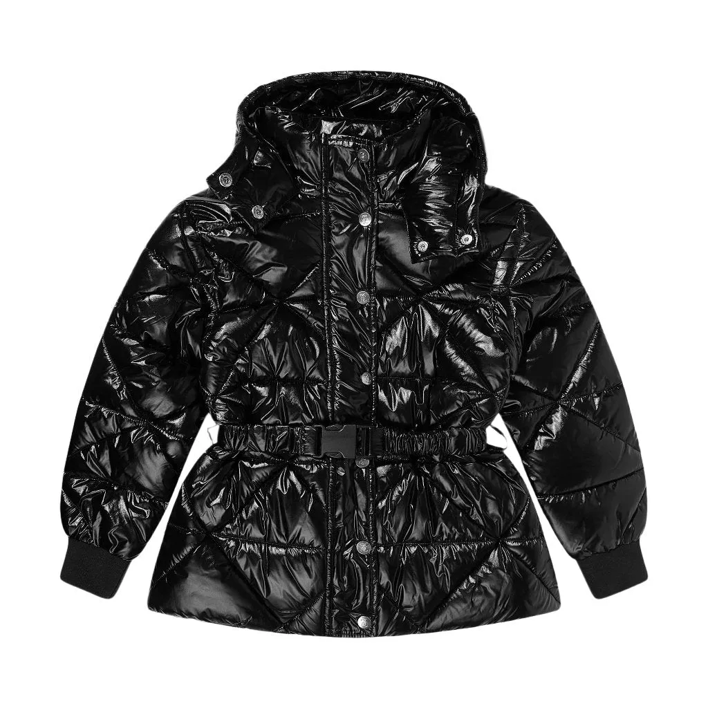 thermal Box Juicy Couture High Shine Belted Puffa Jacket Junior