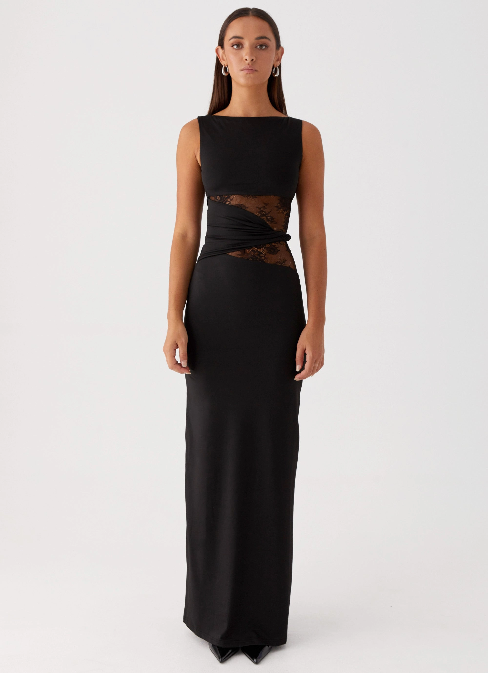 AntiPillTreatment Elegant Detail Karma Maxi Dress - Black