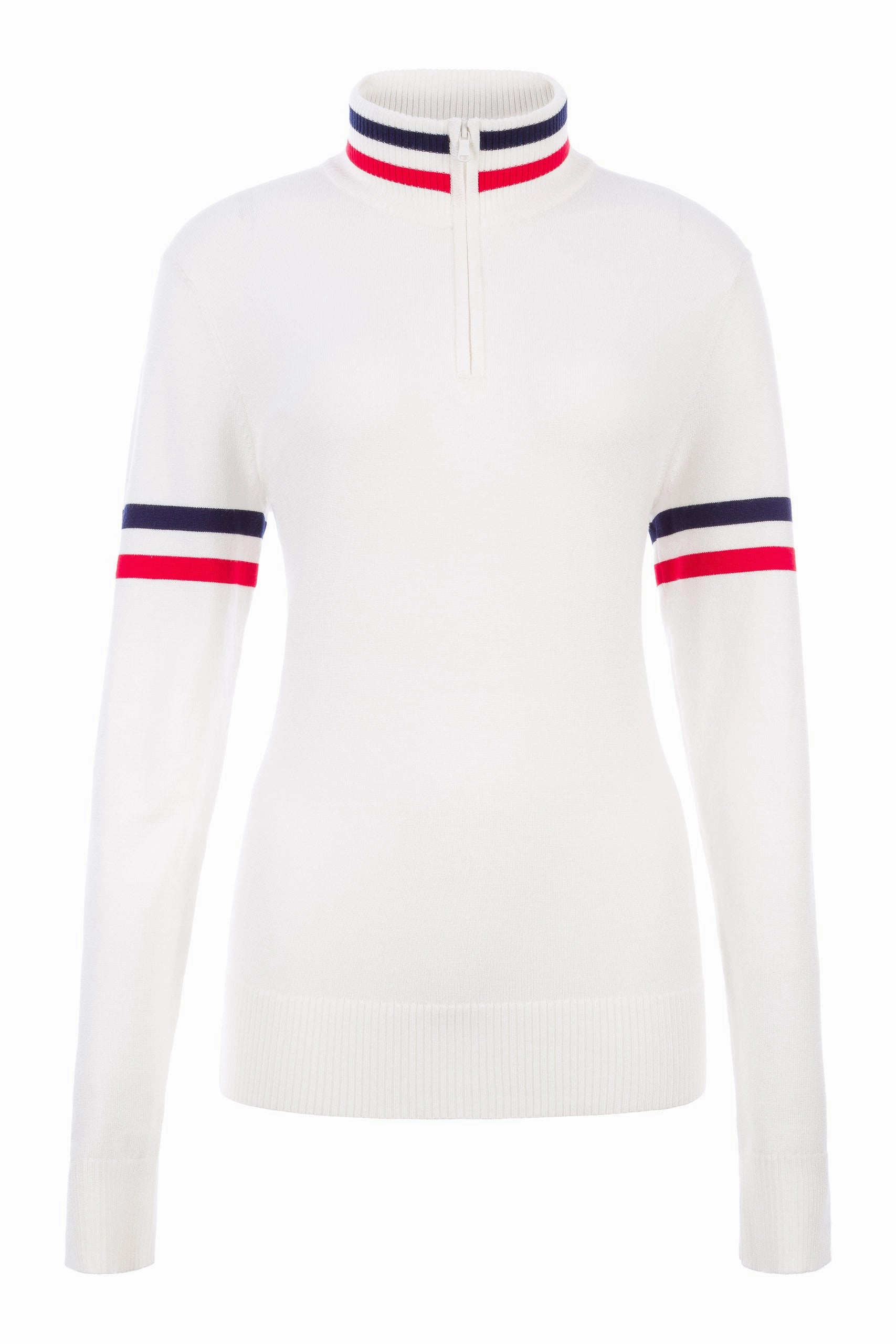 Comfy Knit Look Chill Style Kate 1/2 Zip Sweater