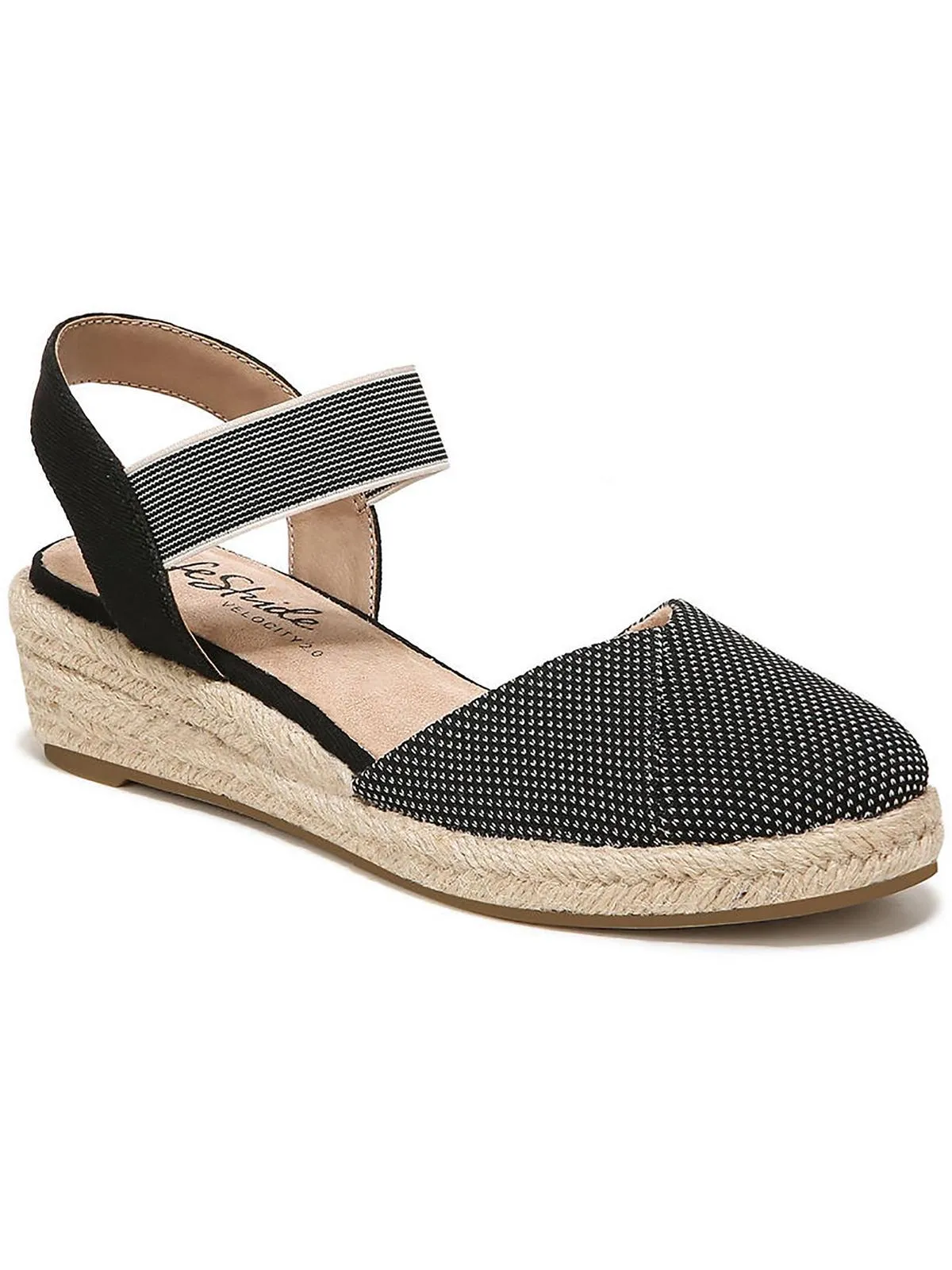 Lightweight Kimmie Womens Ankle Strap Closed Toe Wedge Sandals