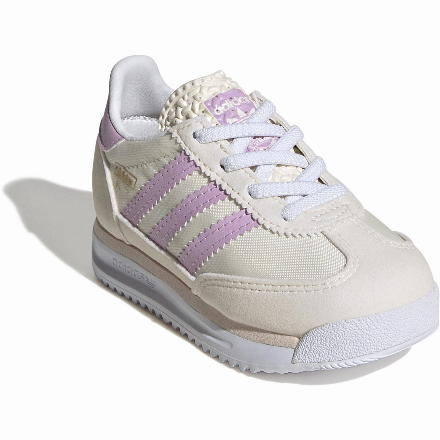 Gusseted Tongue Design adidas Originals Chalk White/Bliss Lilac/Wonder Quartz Sl 72 Rs El I Sneakers