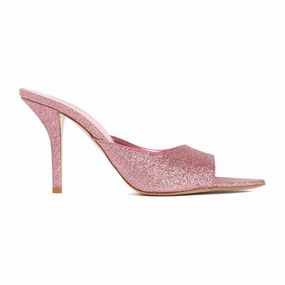 Pernille Dark Pink Glitter Perni Mules Superior Craftsmanship