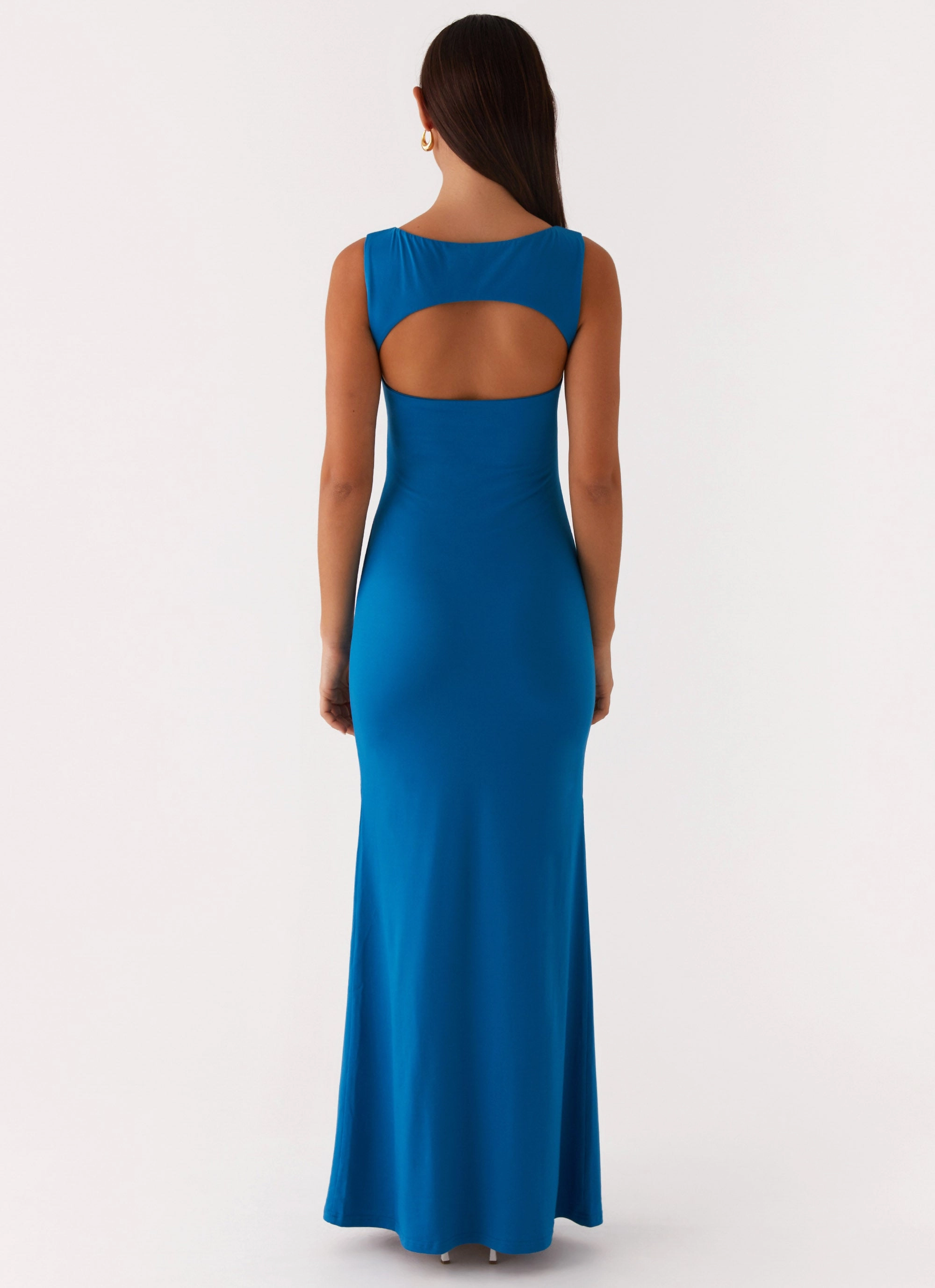 Lagoon Cut Out Maxi Dress - Royal Blue Red-Carpet