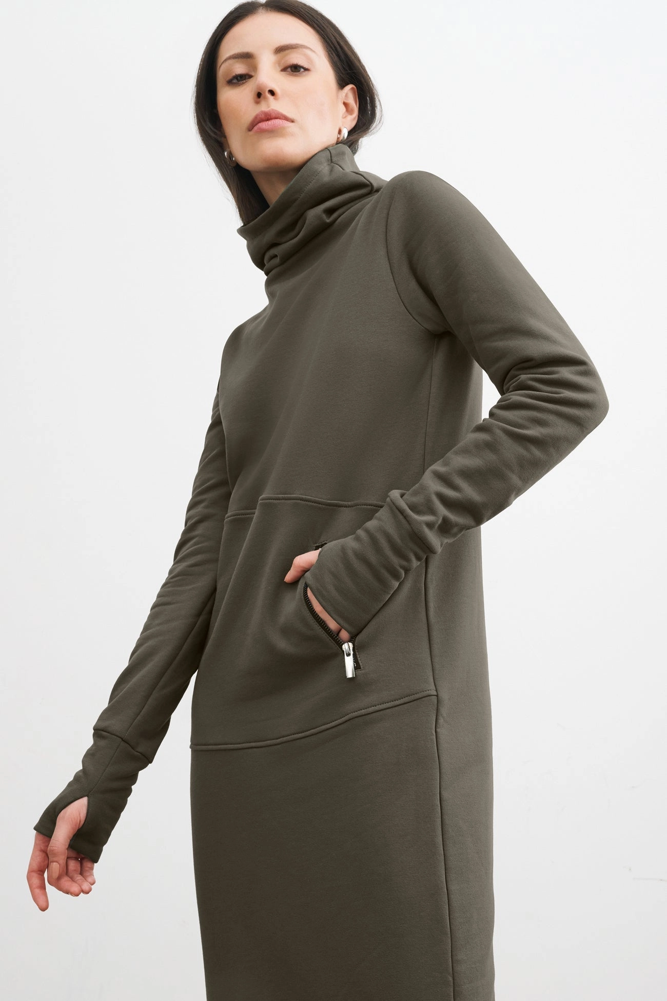 Chic Comfort Look Tailored Cut Allen Sweatshirt Dress