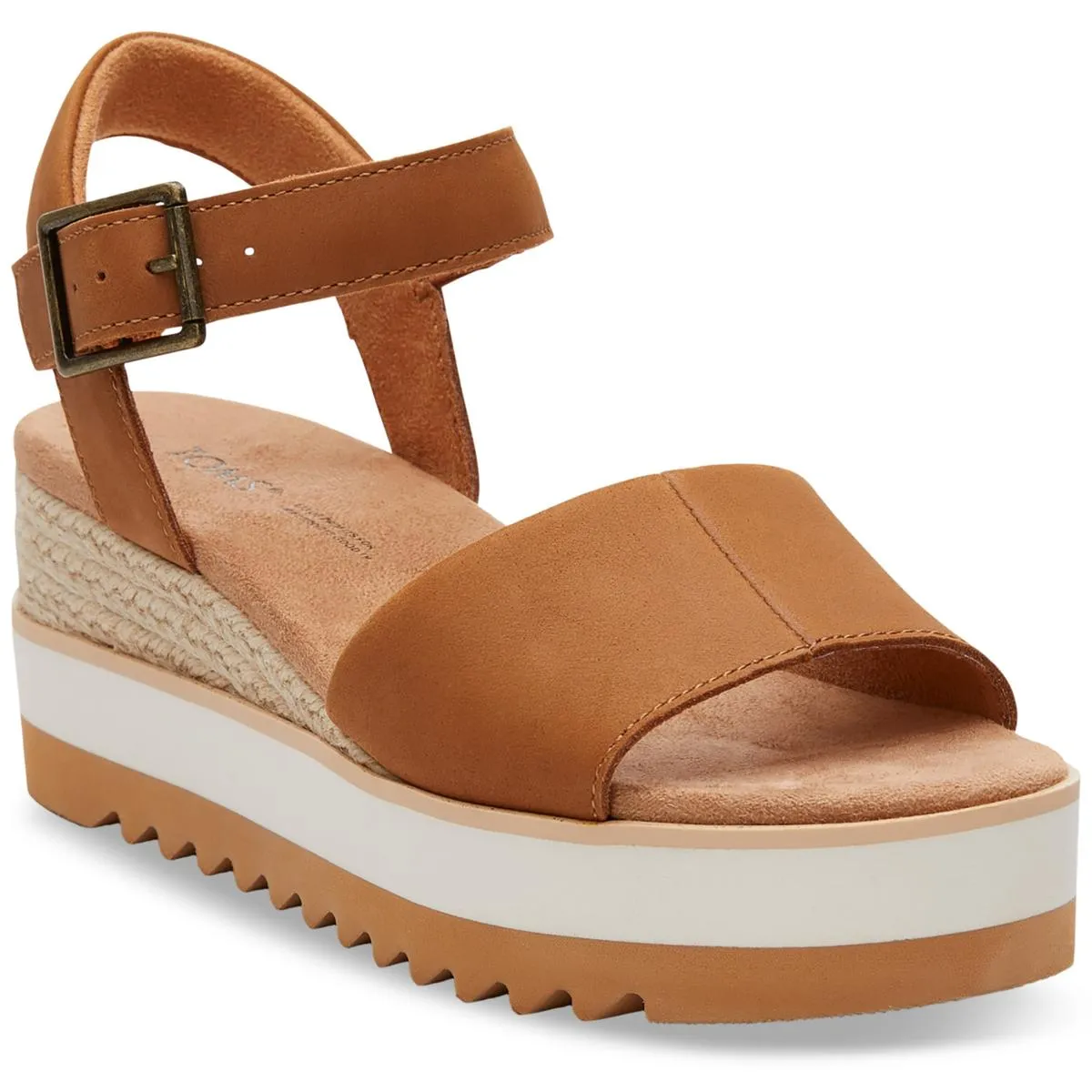 Open Sides Ground Hug diana Womens Wedge Platform Espadrilles