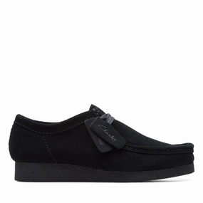 Confident Shade Fashionable Clarks Wallabee EVO in Black Suede