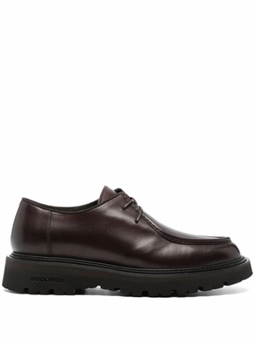 Subtle Color Reinforced Eyelet Durability Leather Paraboot Shoe