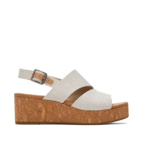 Versatile Outdoor Style Womens Claudine Natural Wedge Sandal