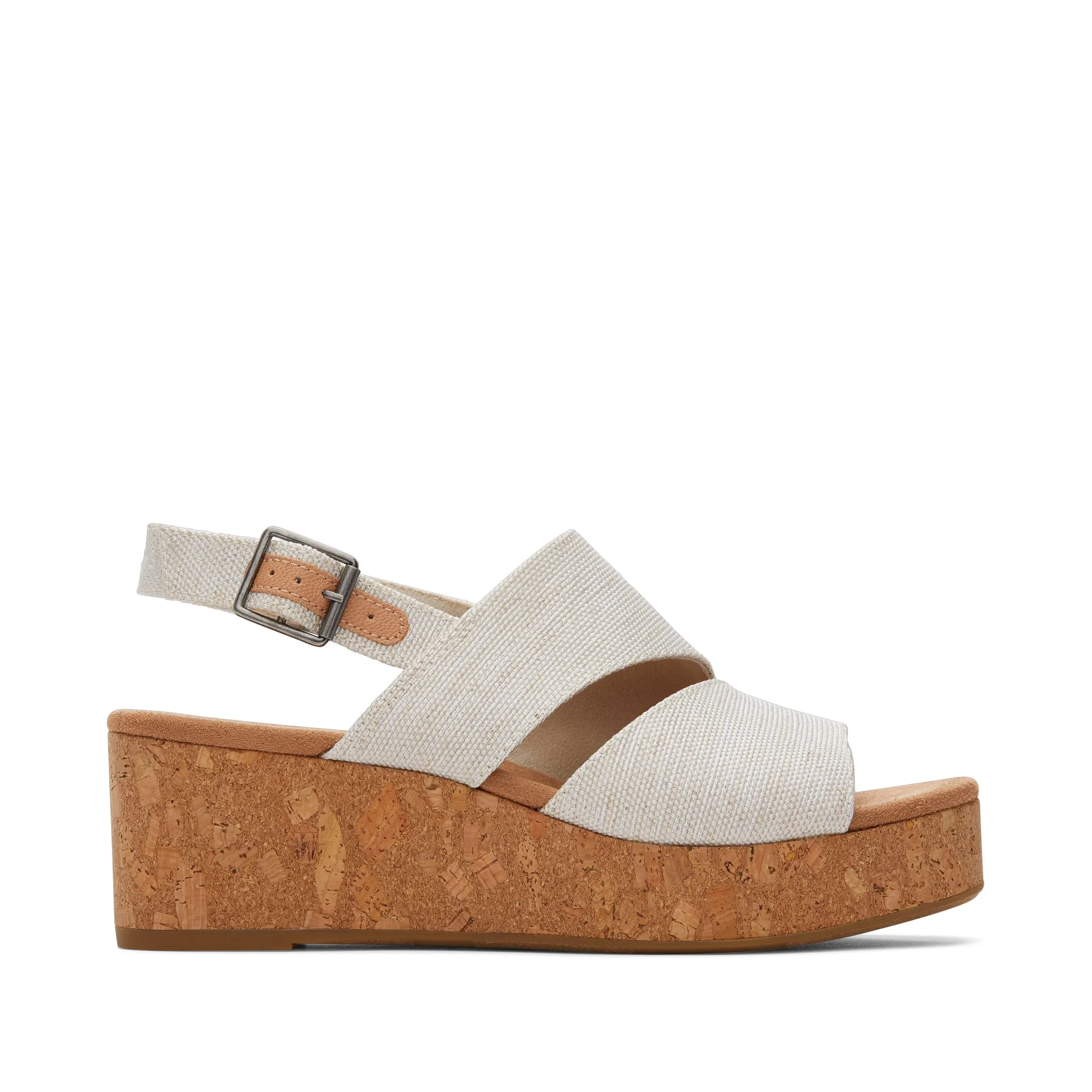 Slip On Style Womens Claudine Natural Wedge Sandal