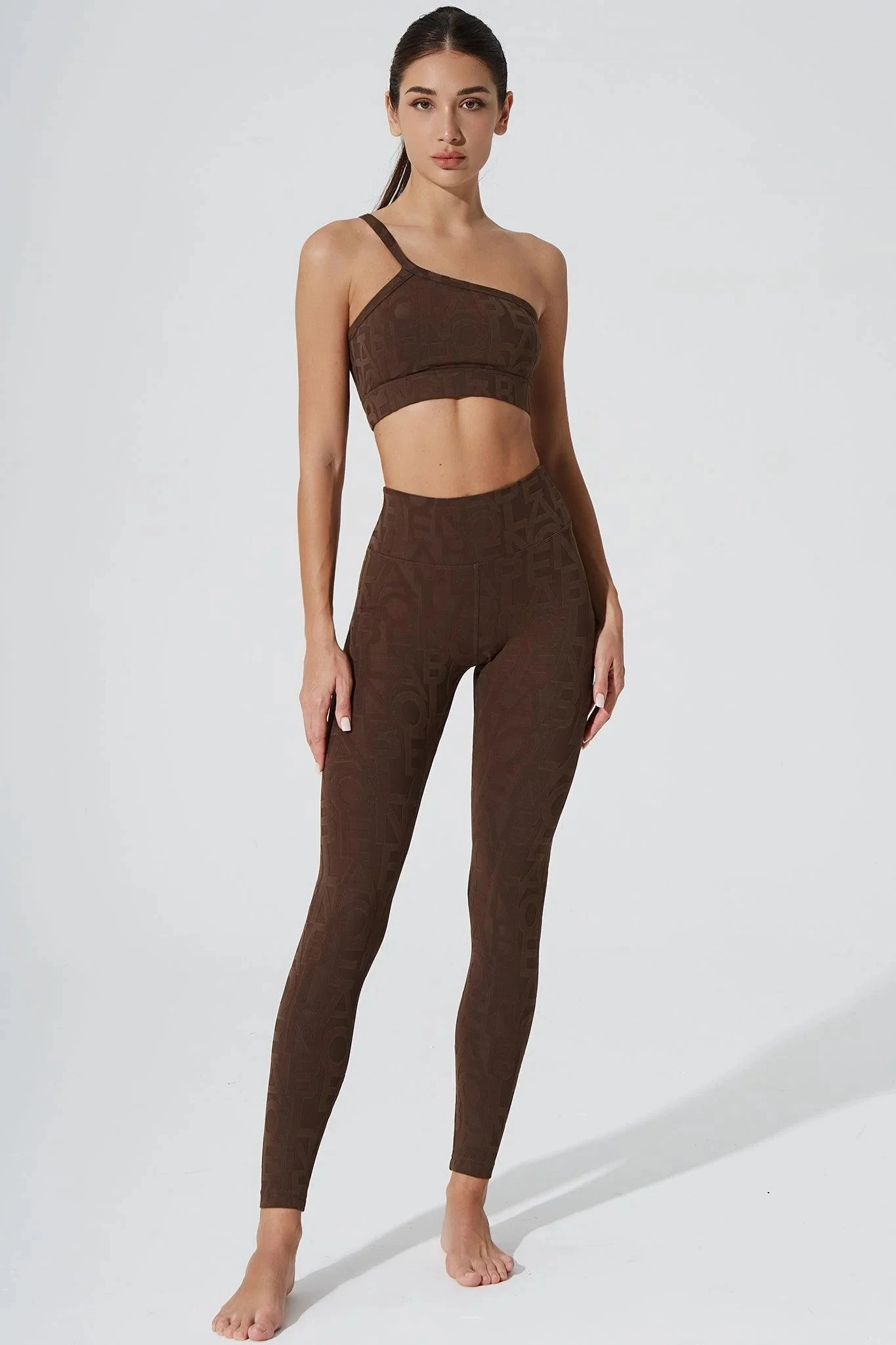 Classic Serein 3D Single Strap Shoulder Bra - Chocolate No Slip Shoulder Design