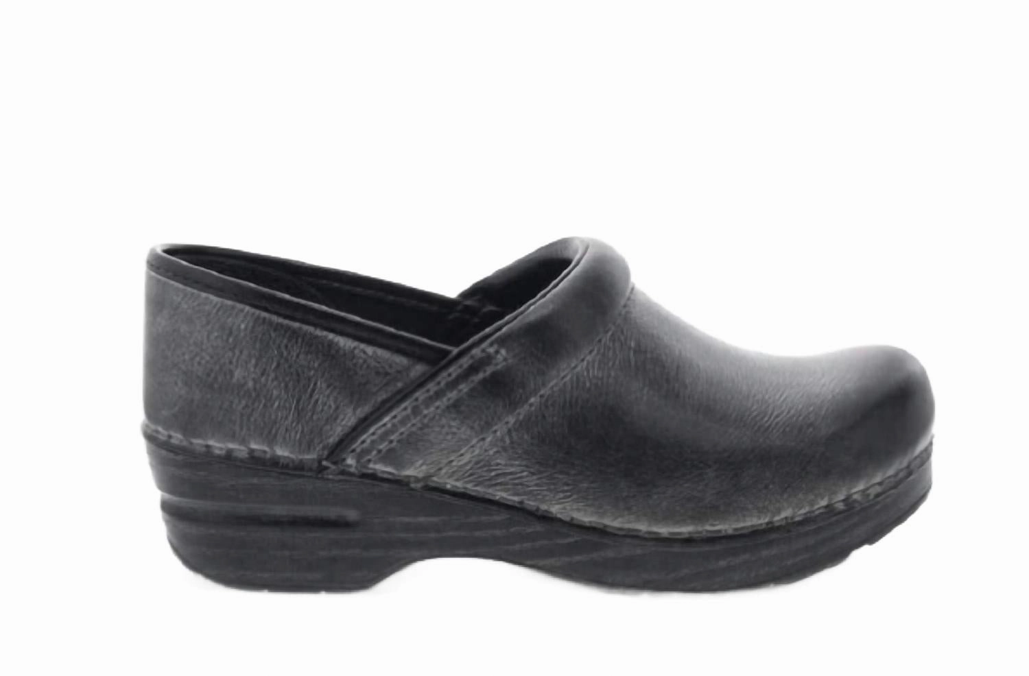 Comfy Relax Fit Women's Professional Clog In Charcoal Distressed