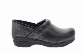 Comfy Relax Fit Women's Professional Clog In Charcoal Distressed