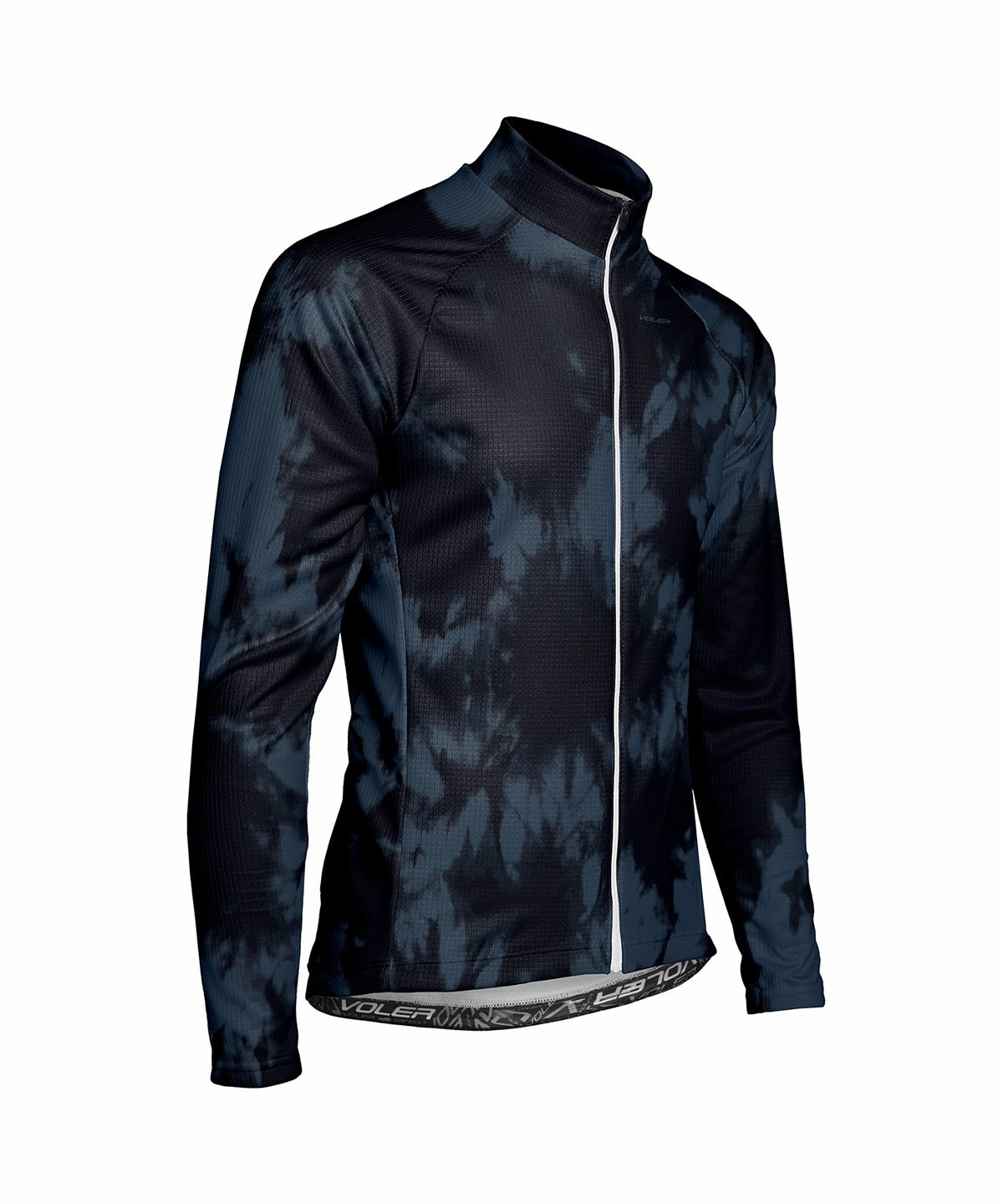 Fluid motion Comfort Collar Design M. PELOTON THERMAL JERSEY - TIE DYE
