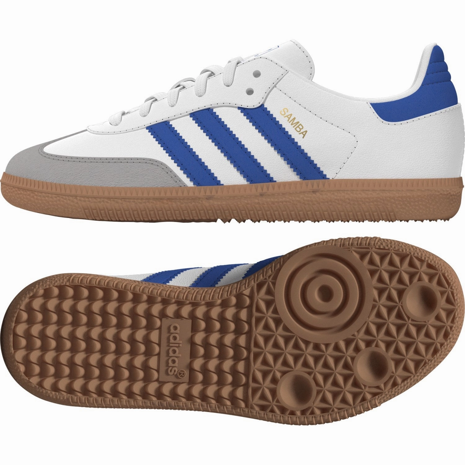 Recycled fabric adidas Originals Ftwr White/Blue/Gum 3 Samba Og C Sneakers
