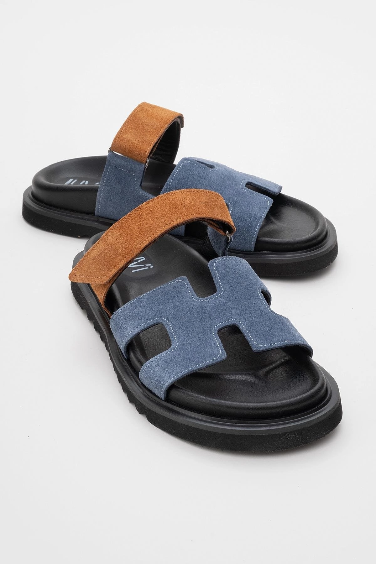 Secure Heel Grip Morte Leather Slide Sandal (Women)