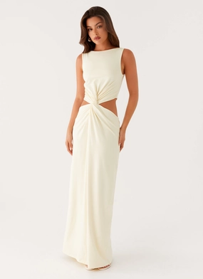 Photo Glow Cool Shape Lilabelle Twist Maxi Dress - Yellow