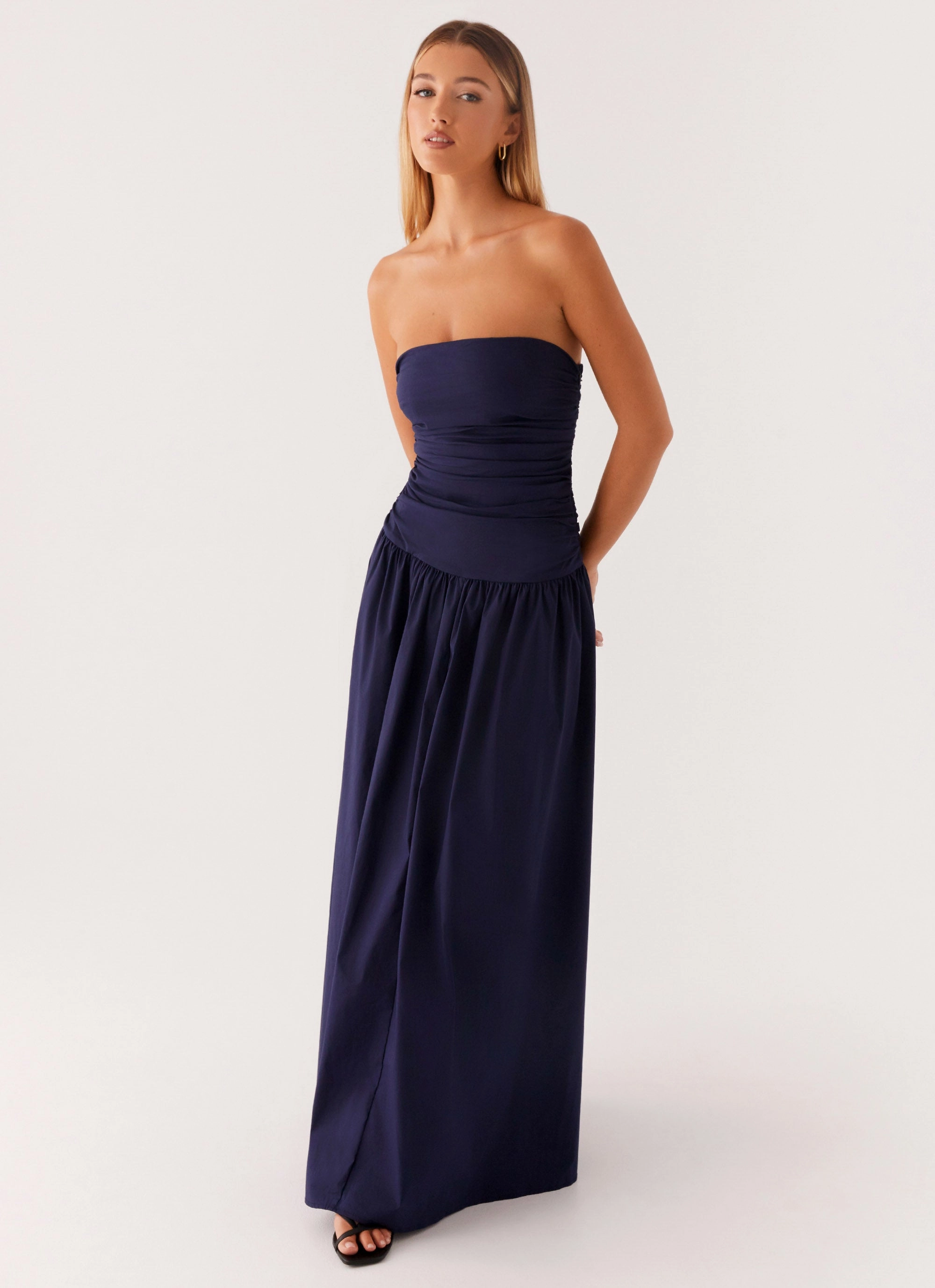 Carmel Maxi Dress - Navy Basic essential Easy and Effortless